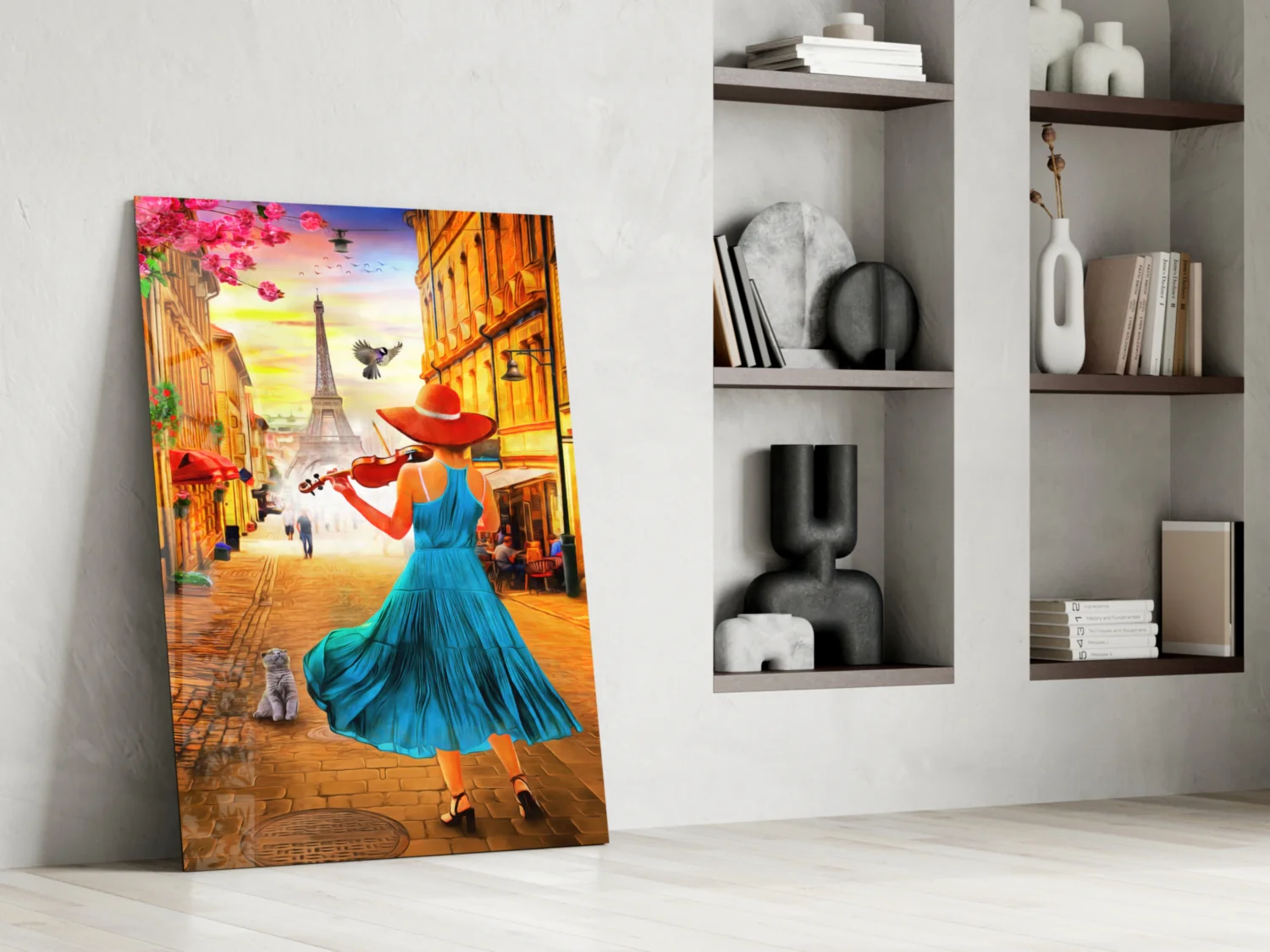 Eiffel and Music Glass Wall Art - Image 7