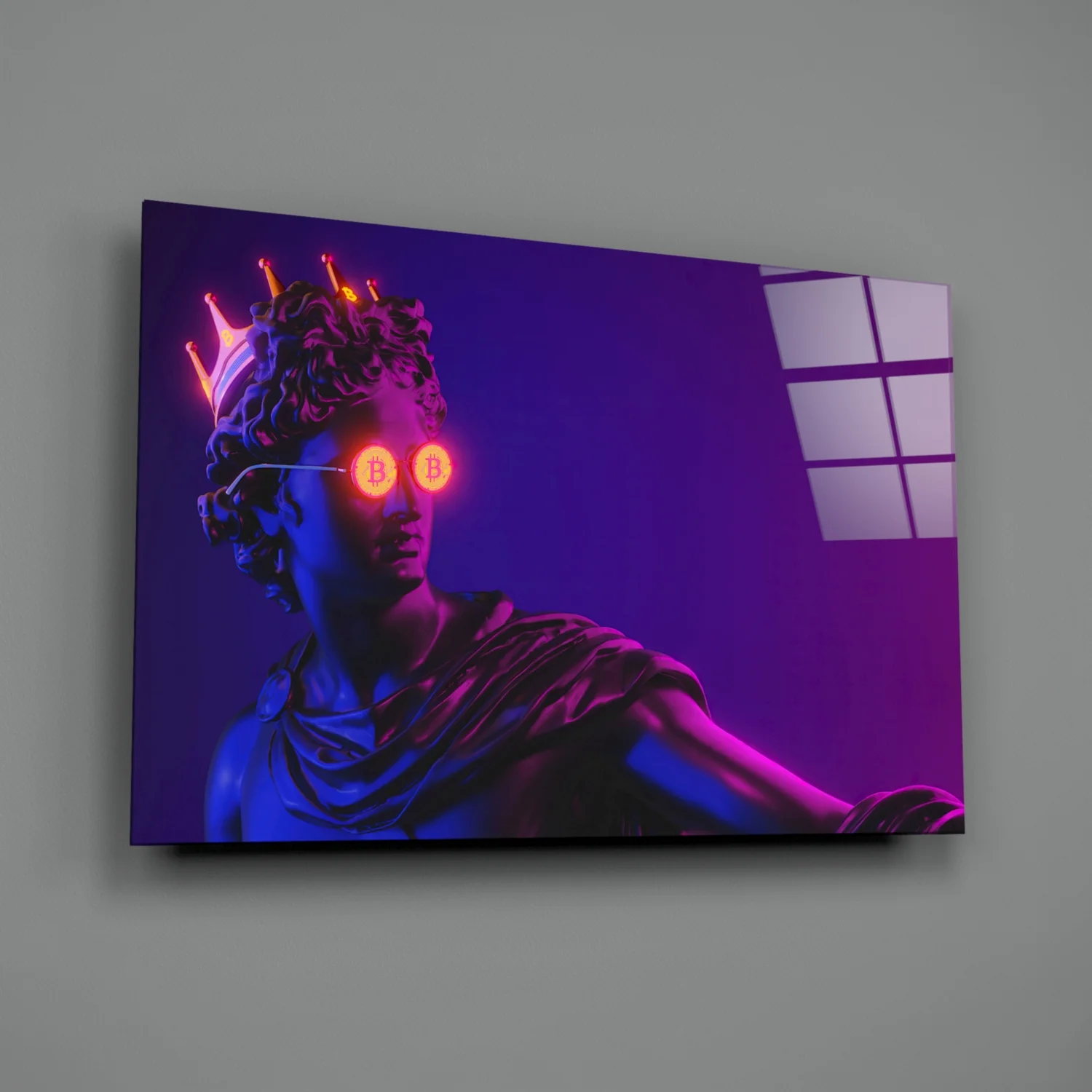 Cool Statue Glass Wall Art - Image 3