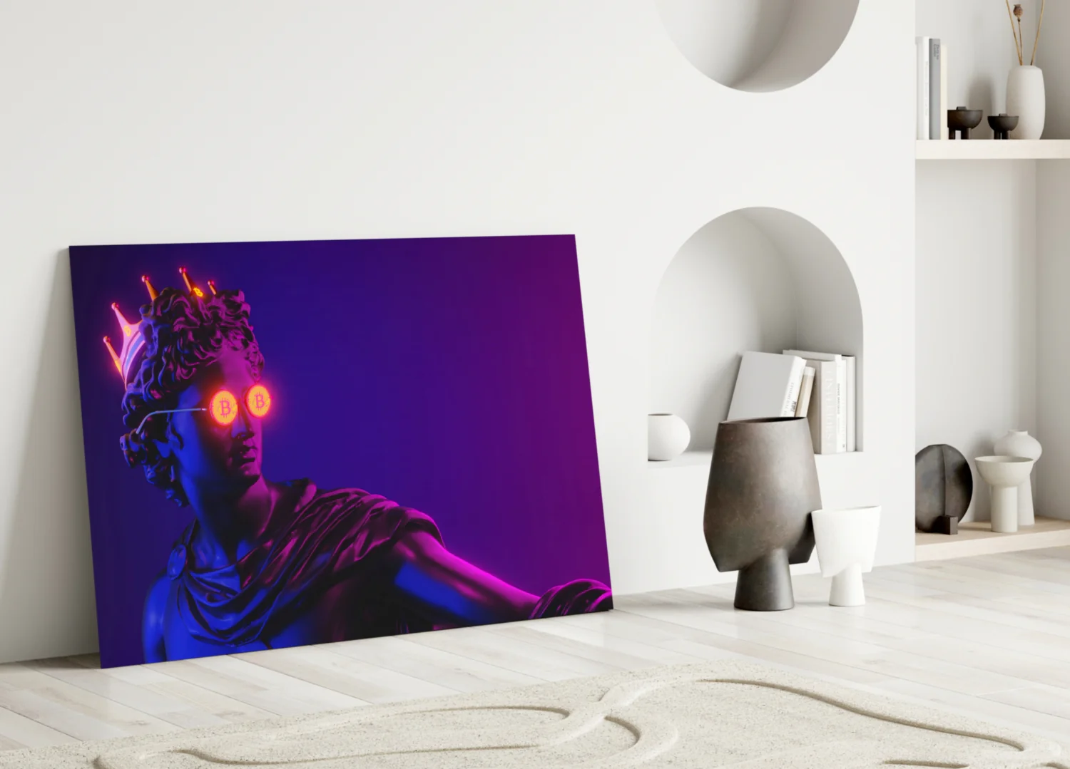 Cool Statue Glass Wall Art - Image 4