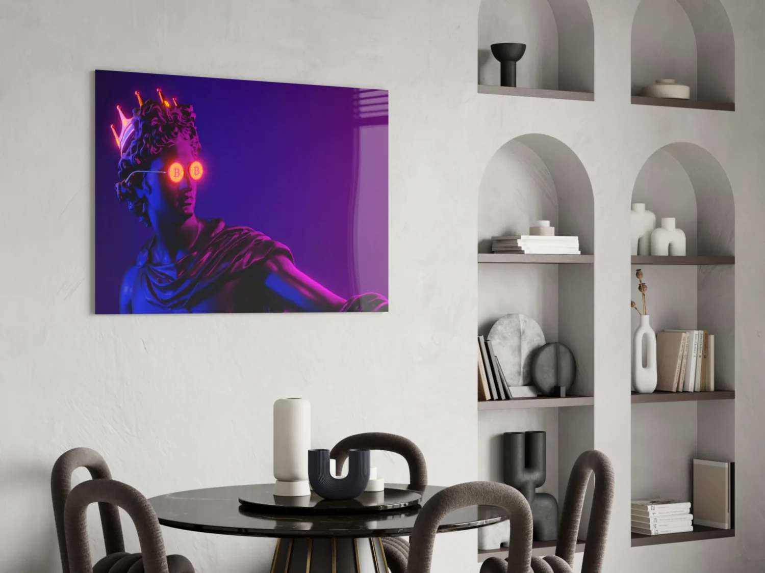 Cool Statue Glass Wall Art - Image 6