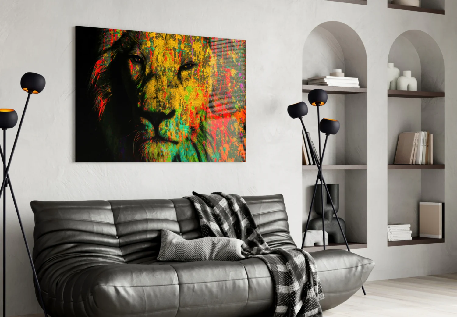 Eye of the Lion Glass Wall Art - Image 5