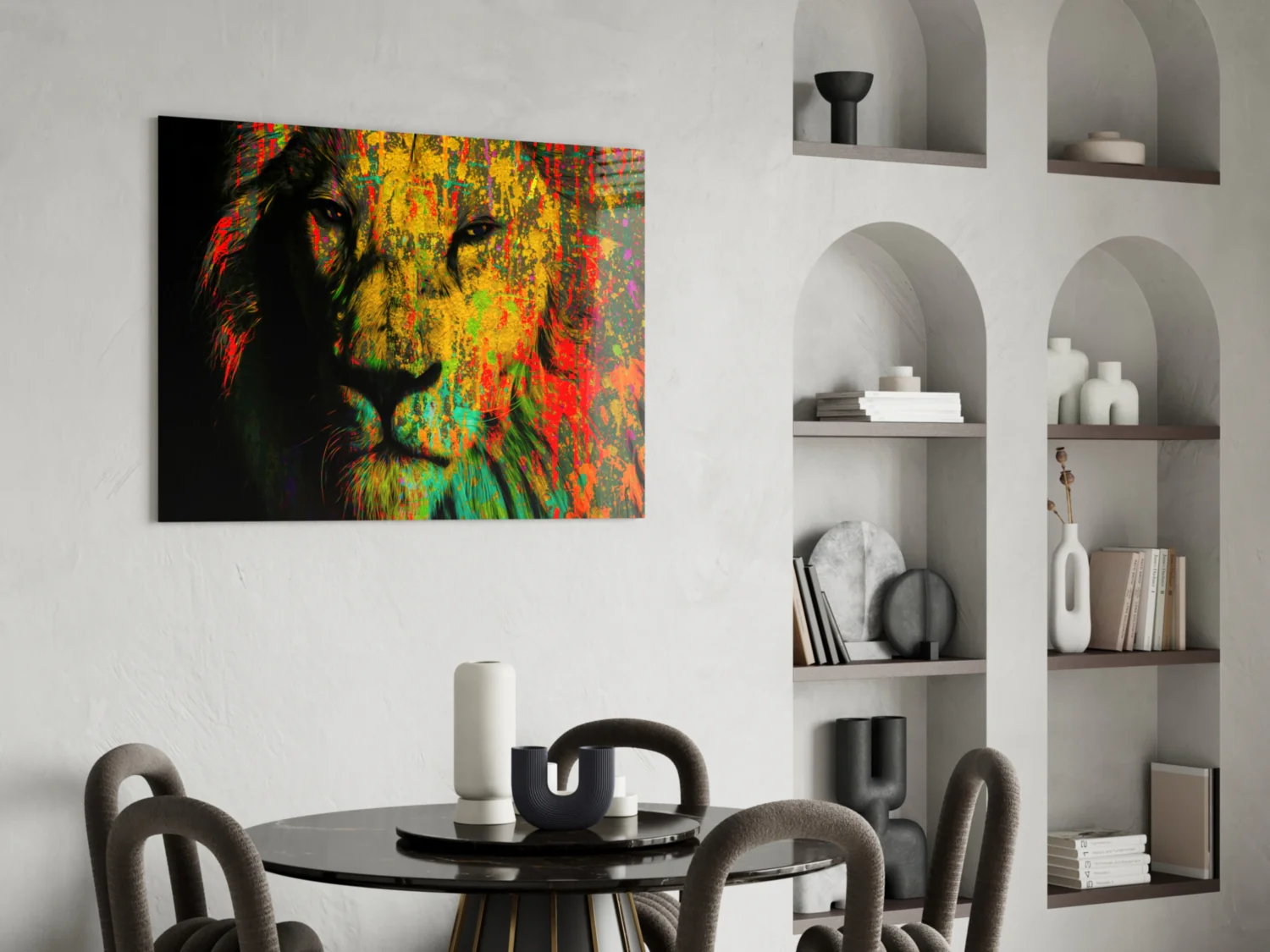 Eye of the Lion Glass Wall Art - Image 6