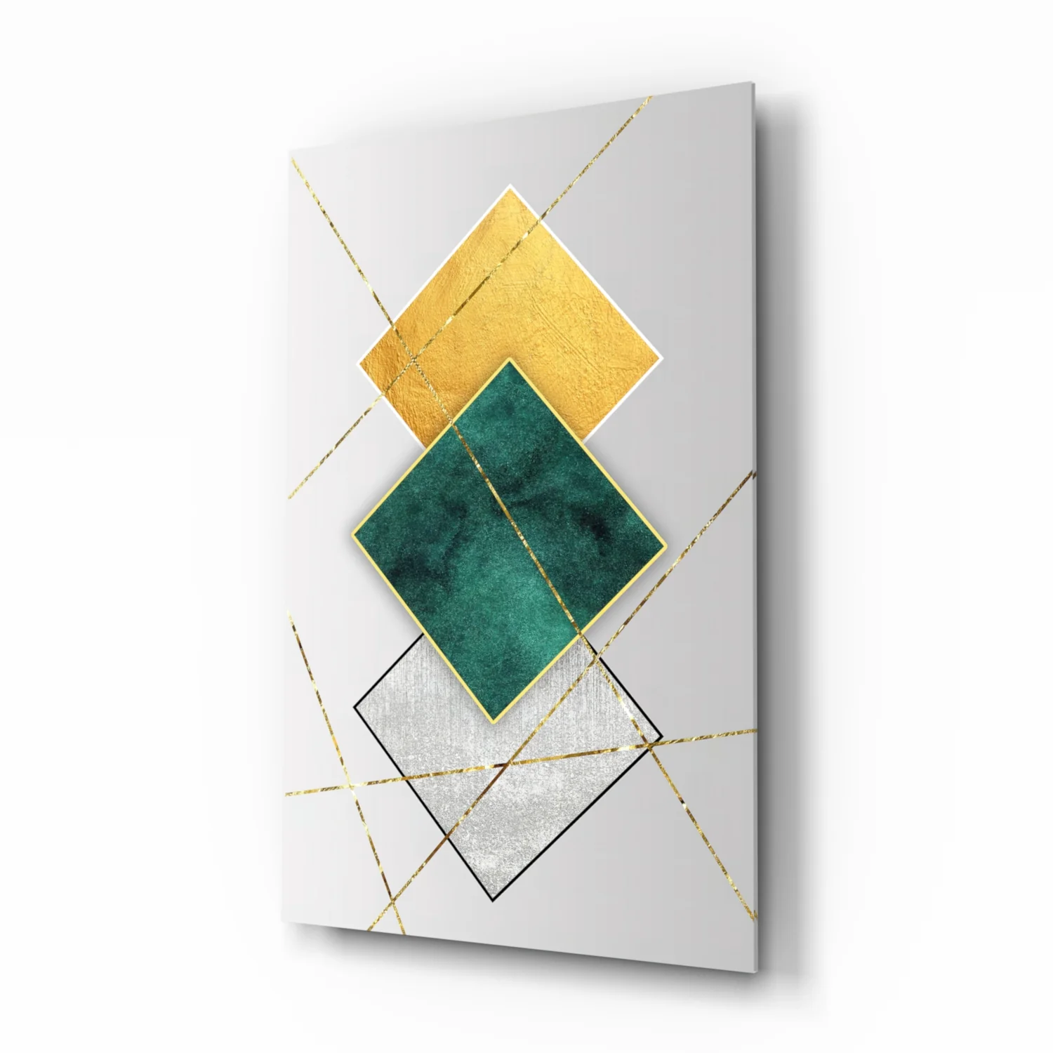 Squares Glass Wall Art - Image 2