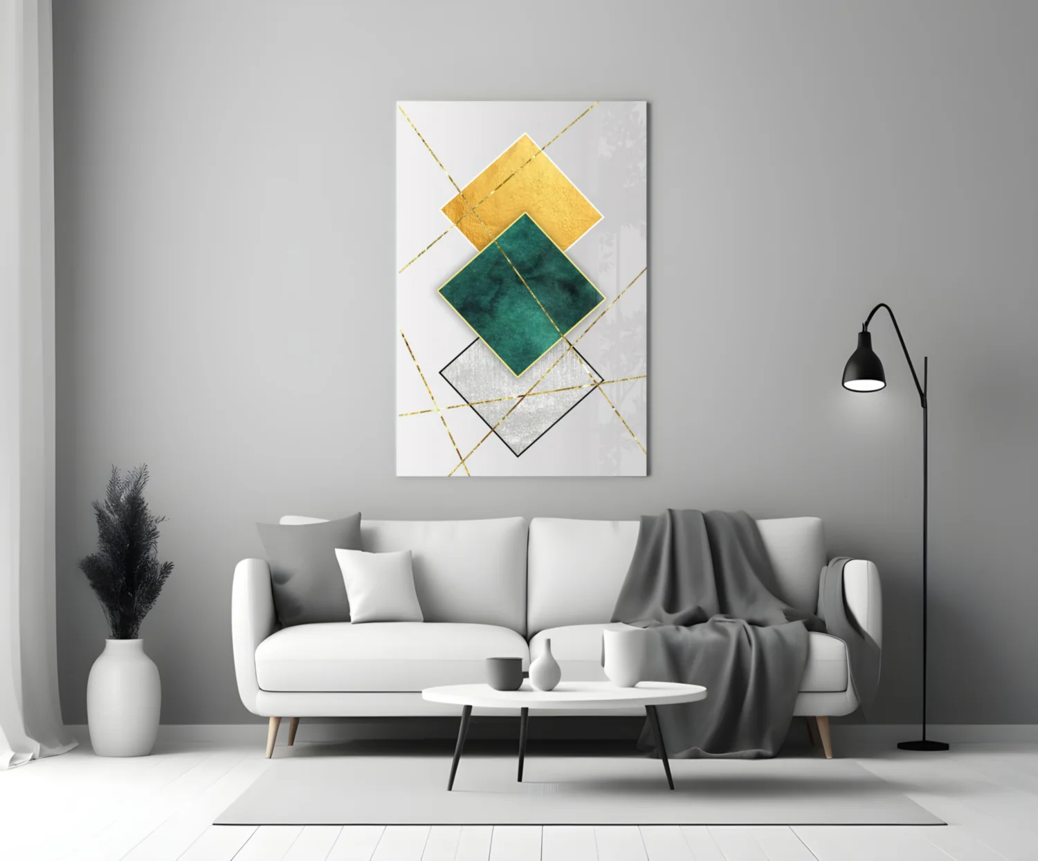 Squares Glass Wall Art - Image 4