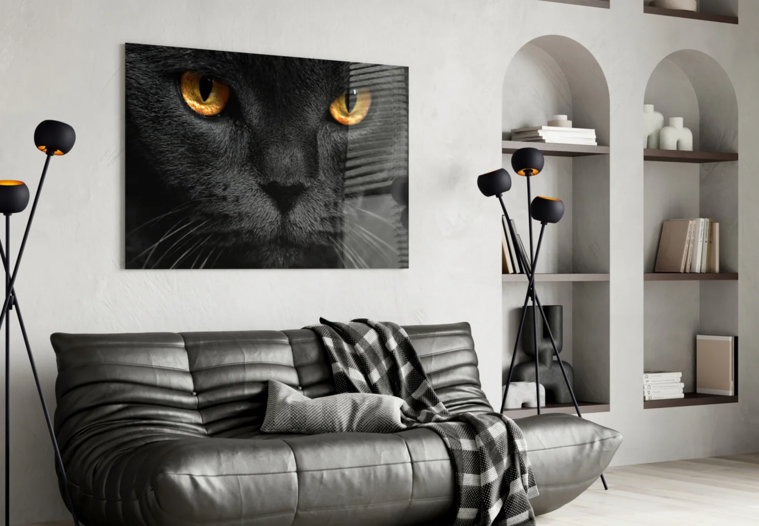 Cat Glass Wall Art - Image 5
