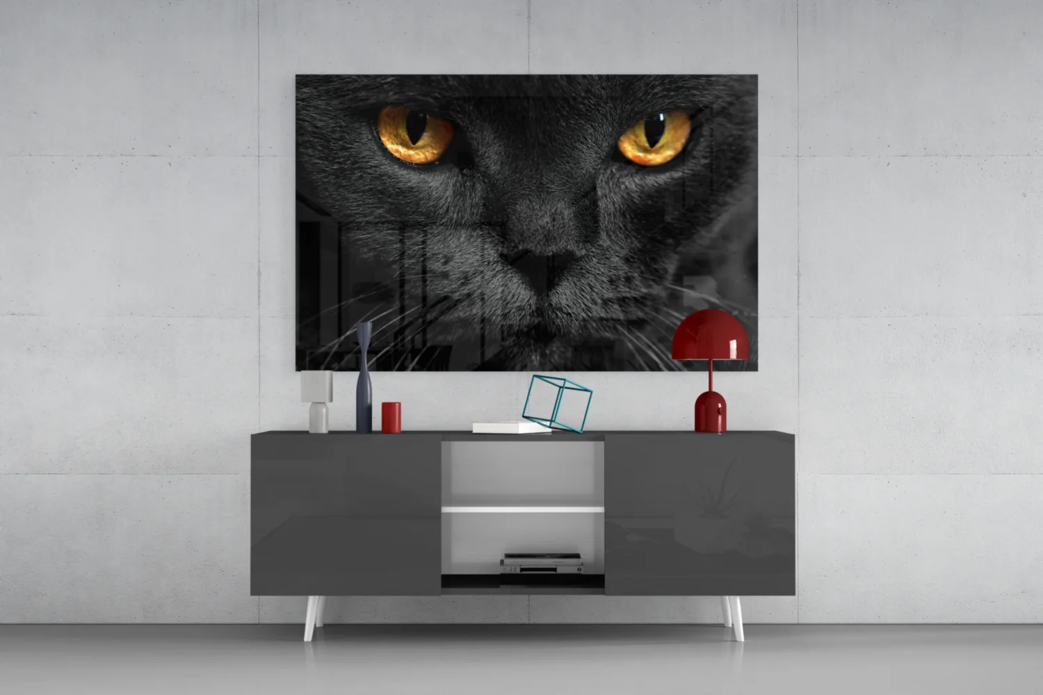 Cat Glass Wall Art - Image 9