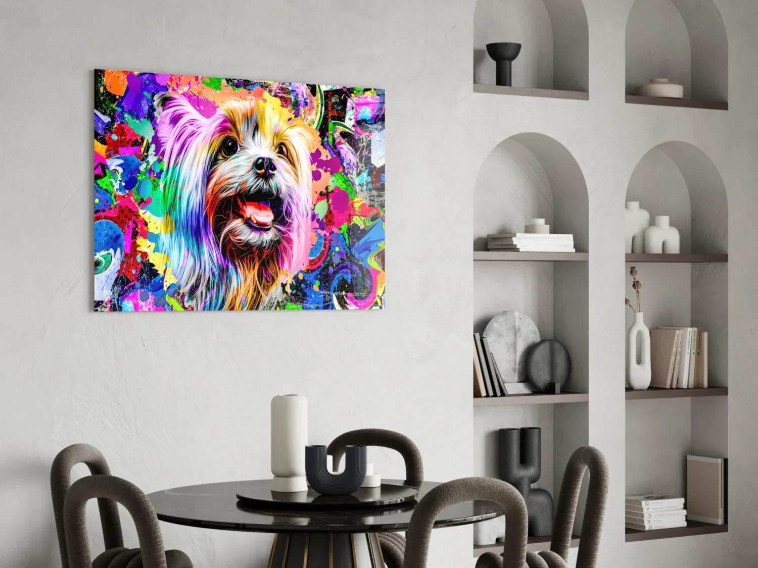 Happy Puppy Glass Wall Art - Image 6