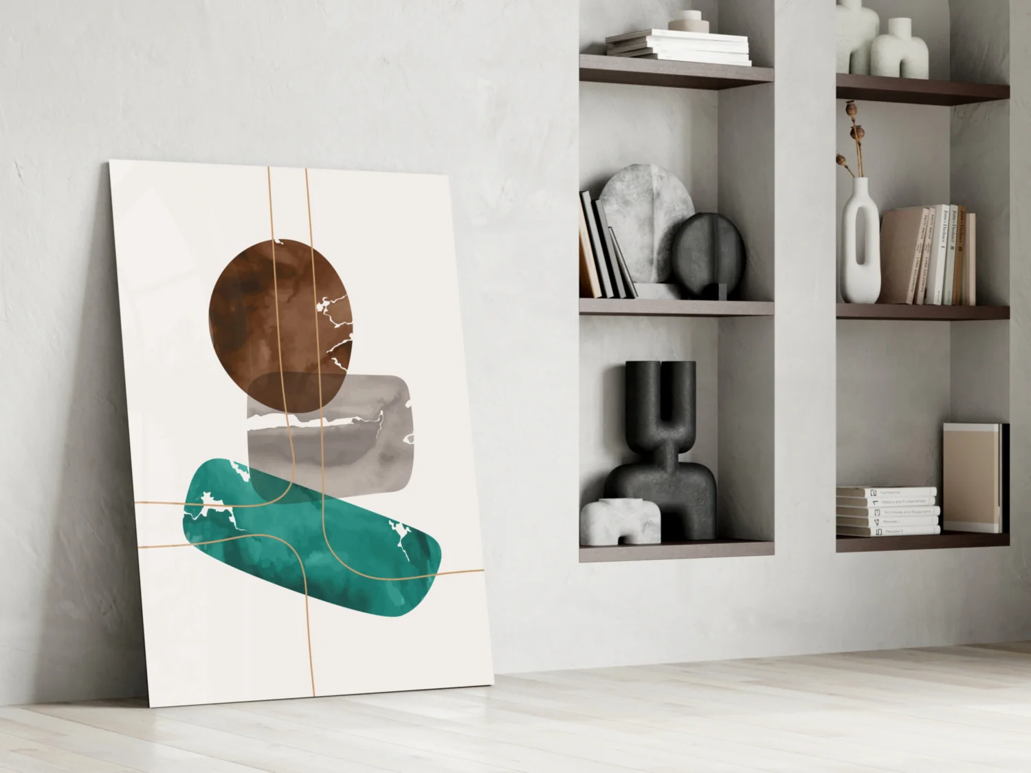 Dance of Earth Colors Glass Wall Art - Image 7