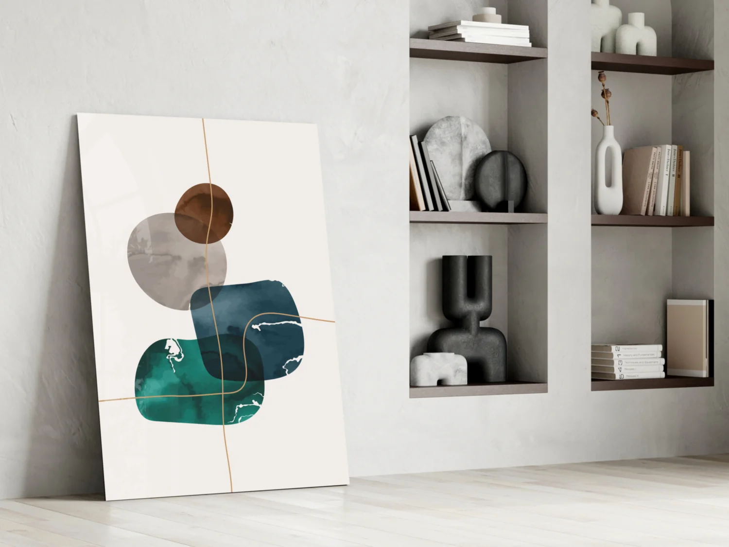 Dance of Earth Colors Glass Wall Art - Image 7