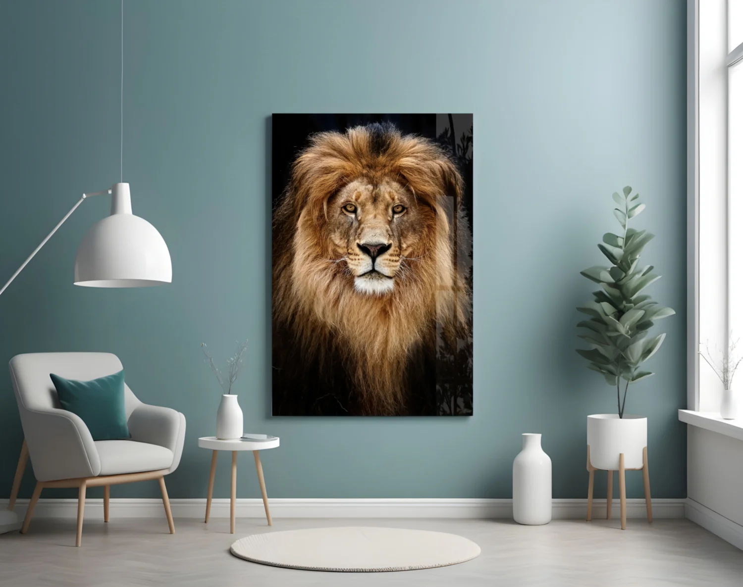 Lion Glass Wall Art - Image 5
