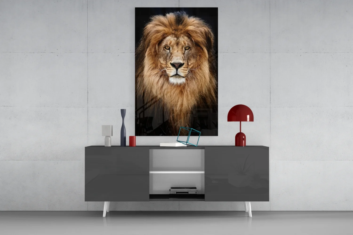 Lion Glass Wall Art - Image 9