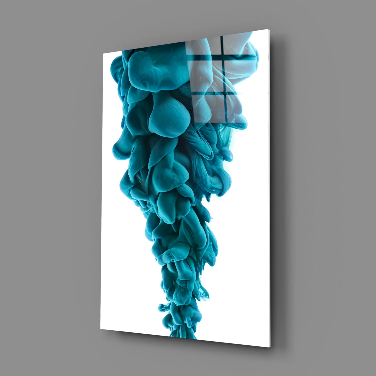 Blue Layers Glass Wall Art - Image 3