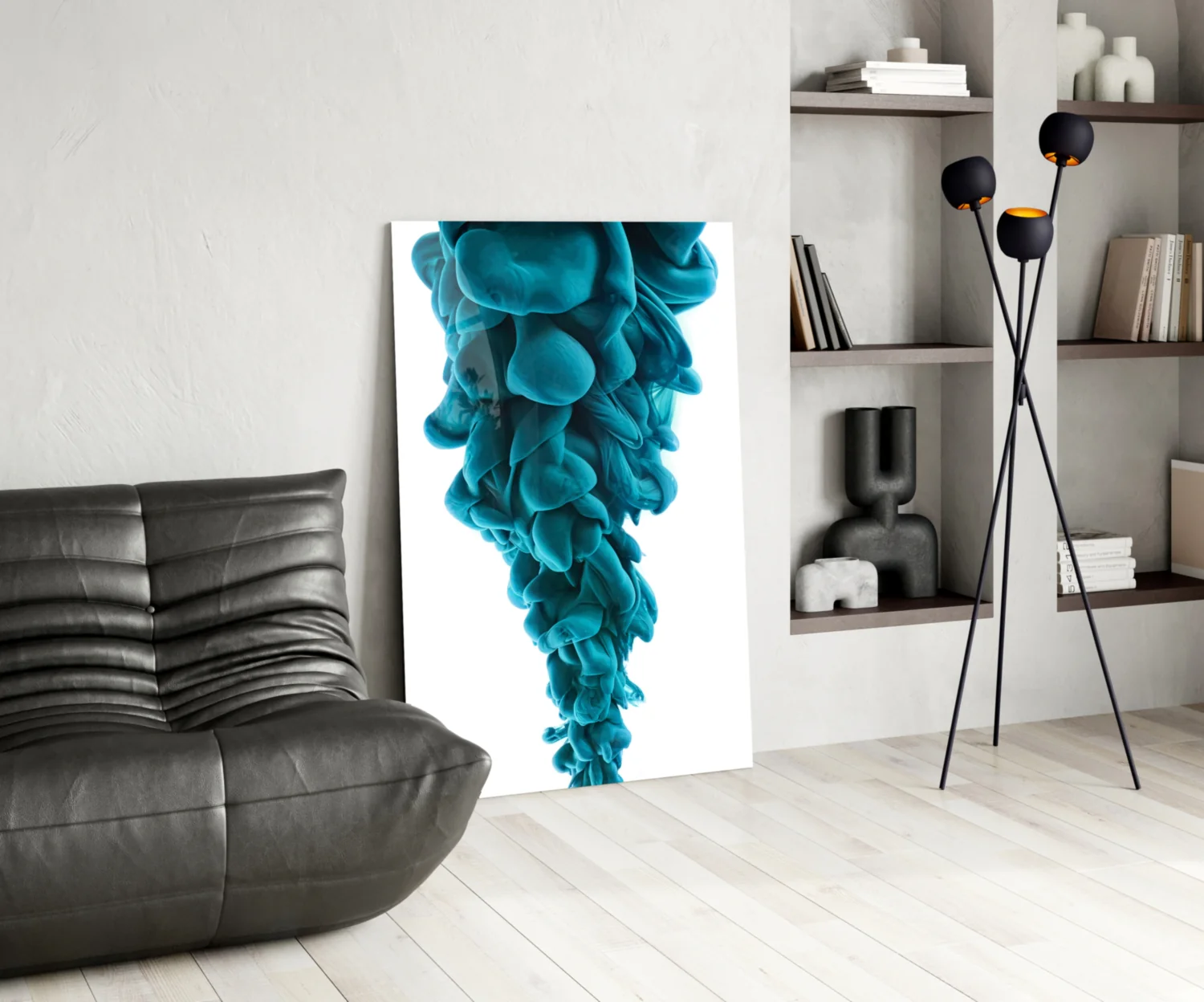 Blue Layers Glass Wall Art - Image 6