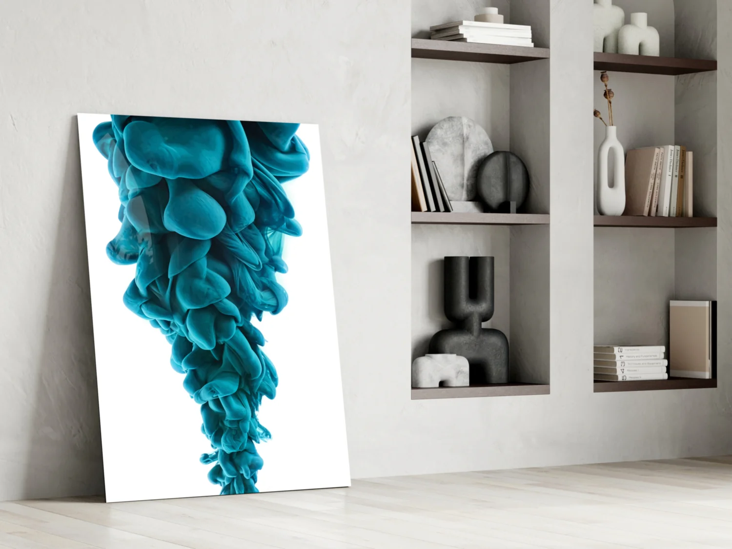 Blue Layers Glass Wall Art - Image 7