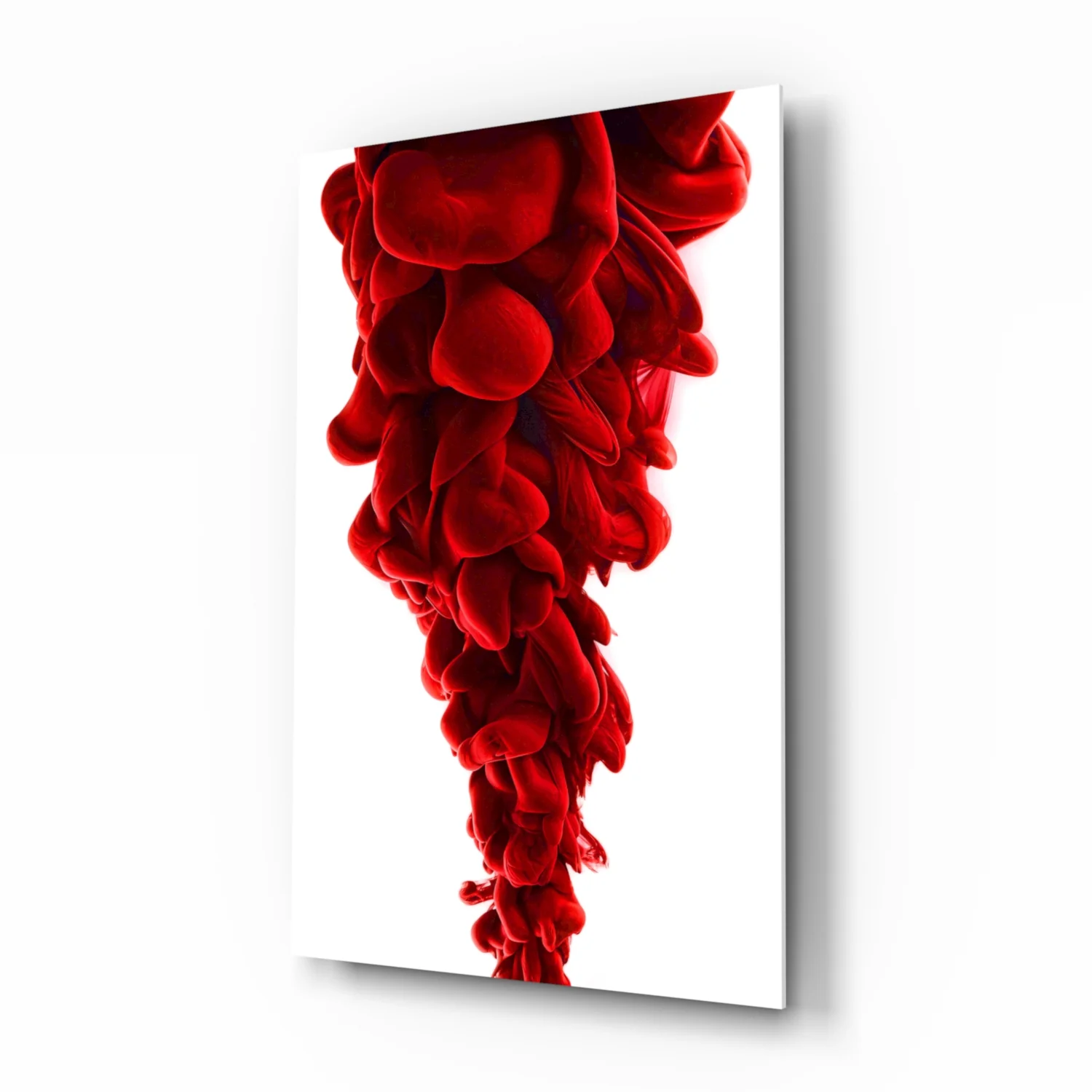Red Layers Glass Wall Art - Image 2