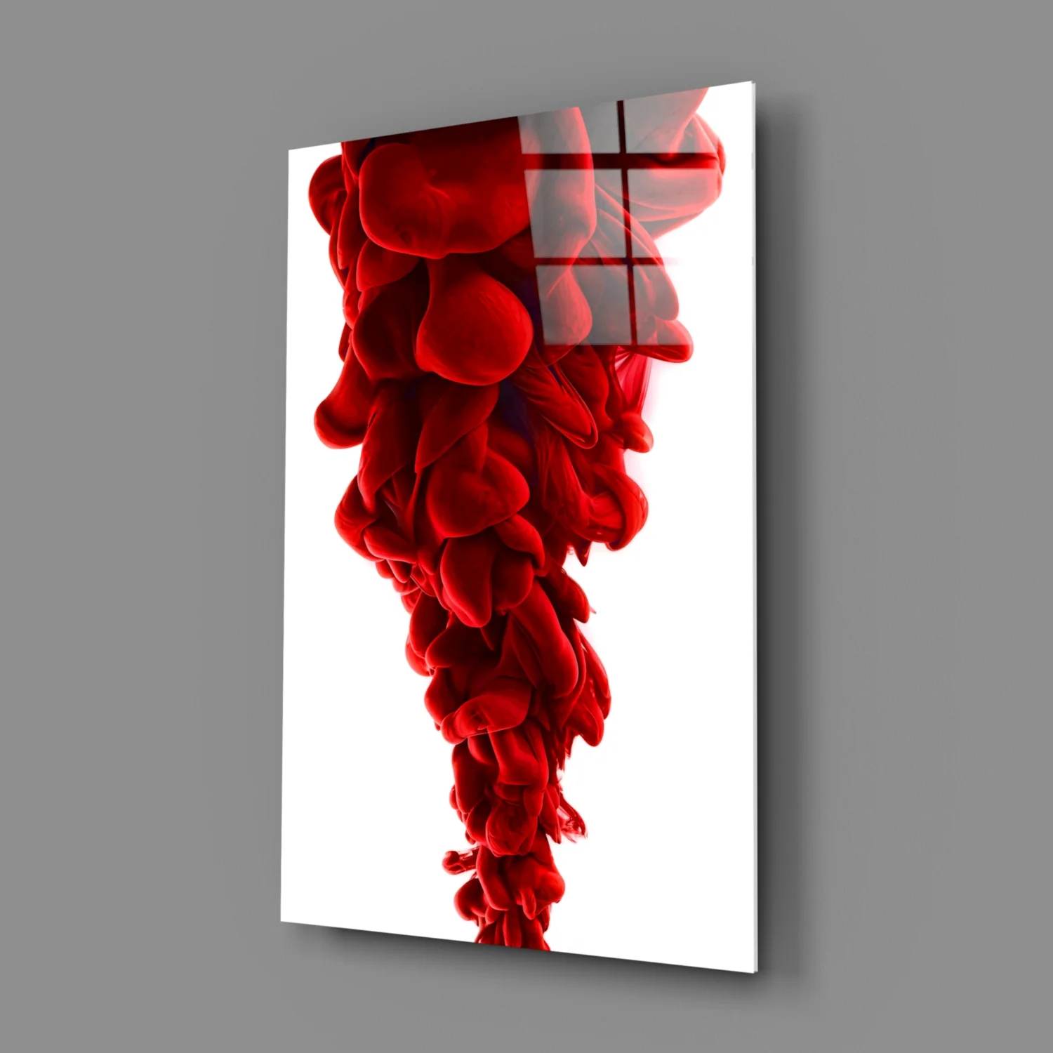 Red Layers Glass Wall Art - Image 3