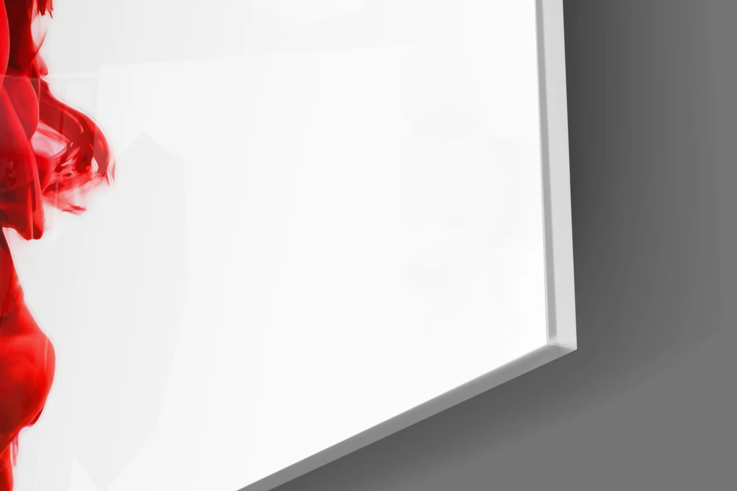 Red Layers Glass Wall Art - Image 8