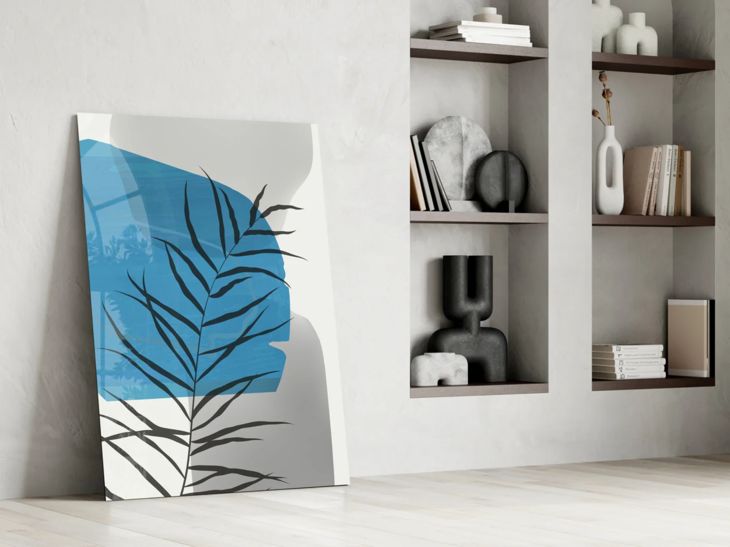 Autumn Blue Glass Wall Art - Image 7