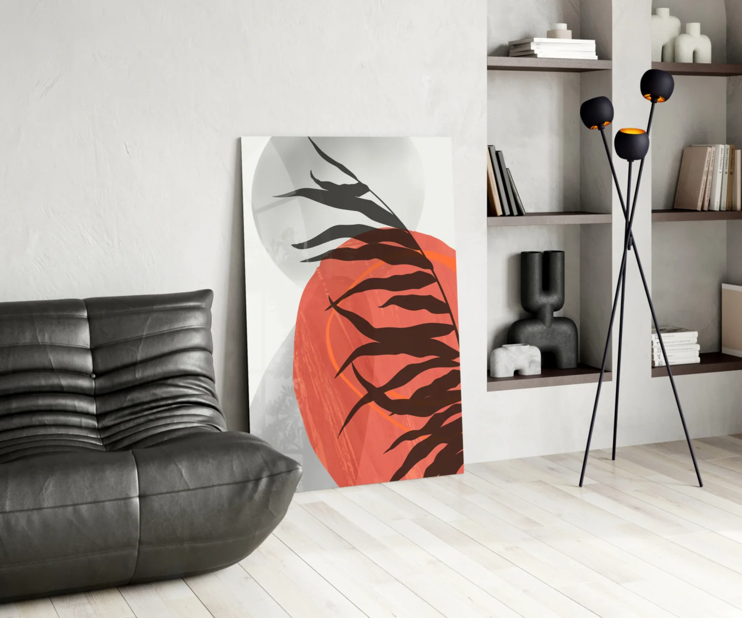 Autumn Red Glass Wall Art - Image 6