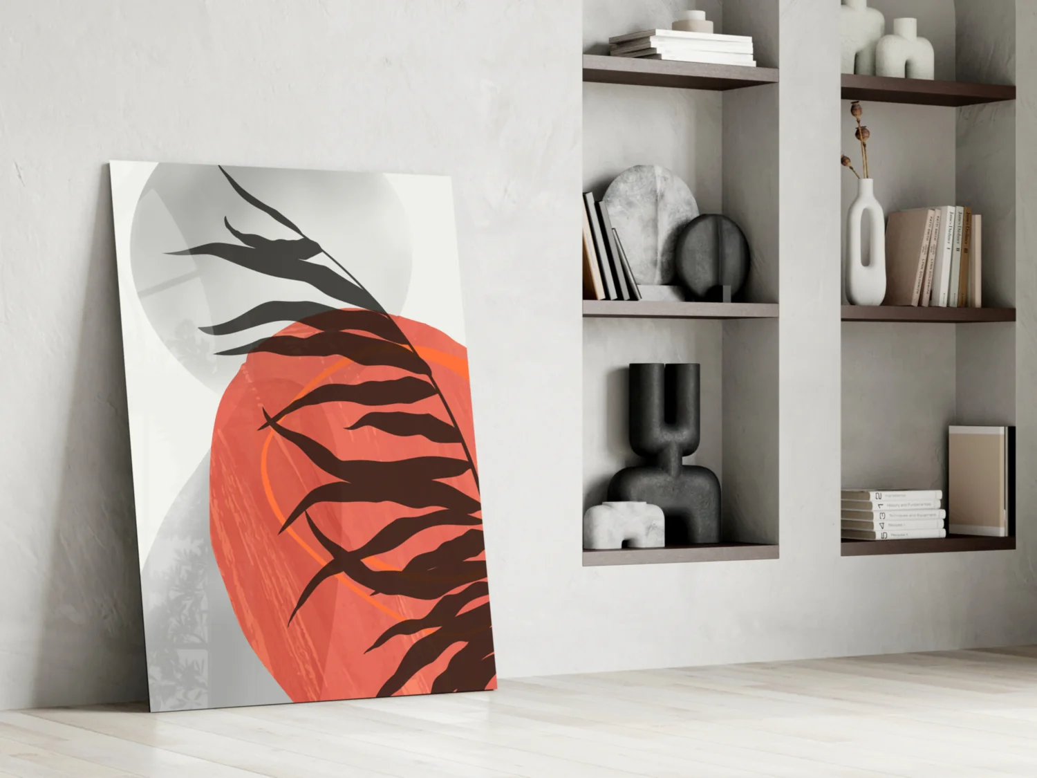 Autumn Red Glass Wall Art - Image 7