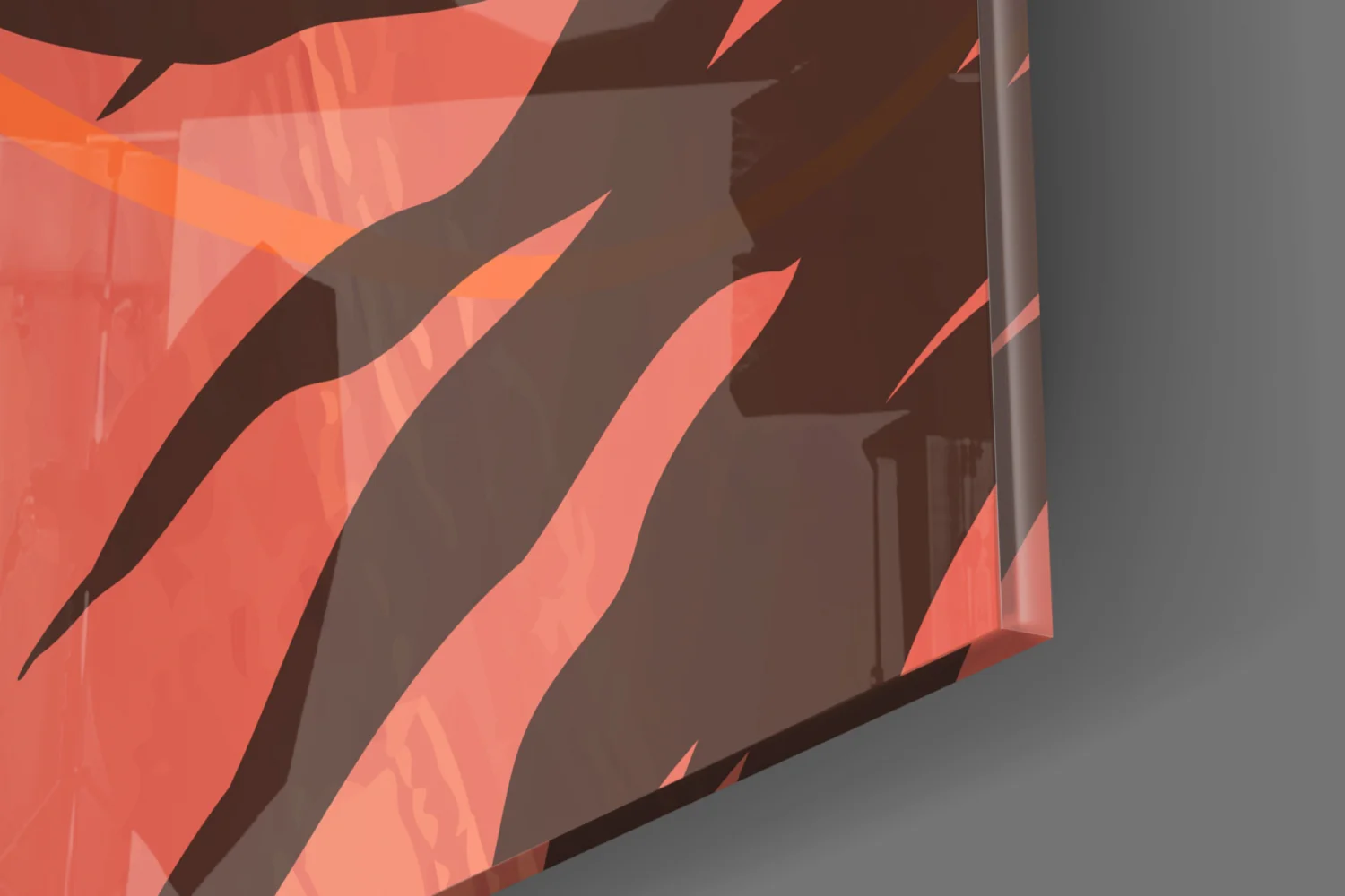 Autumn Red Glass Wall Art - Image 8