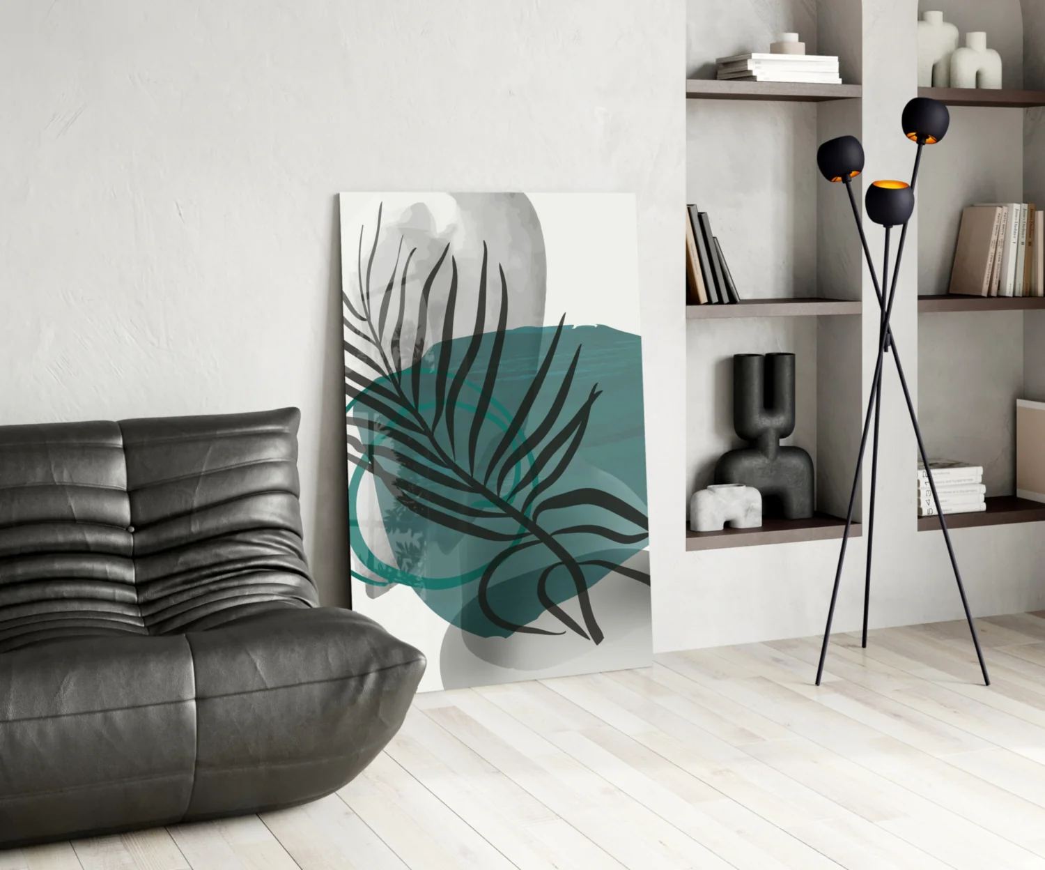 Autumn Green Glass Wall Art - Image 6