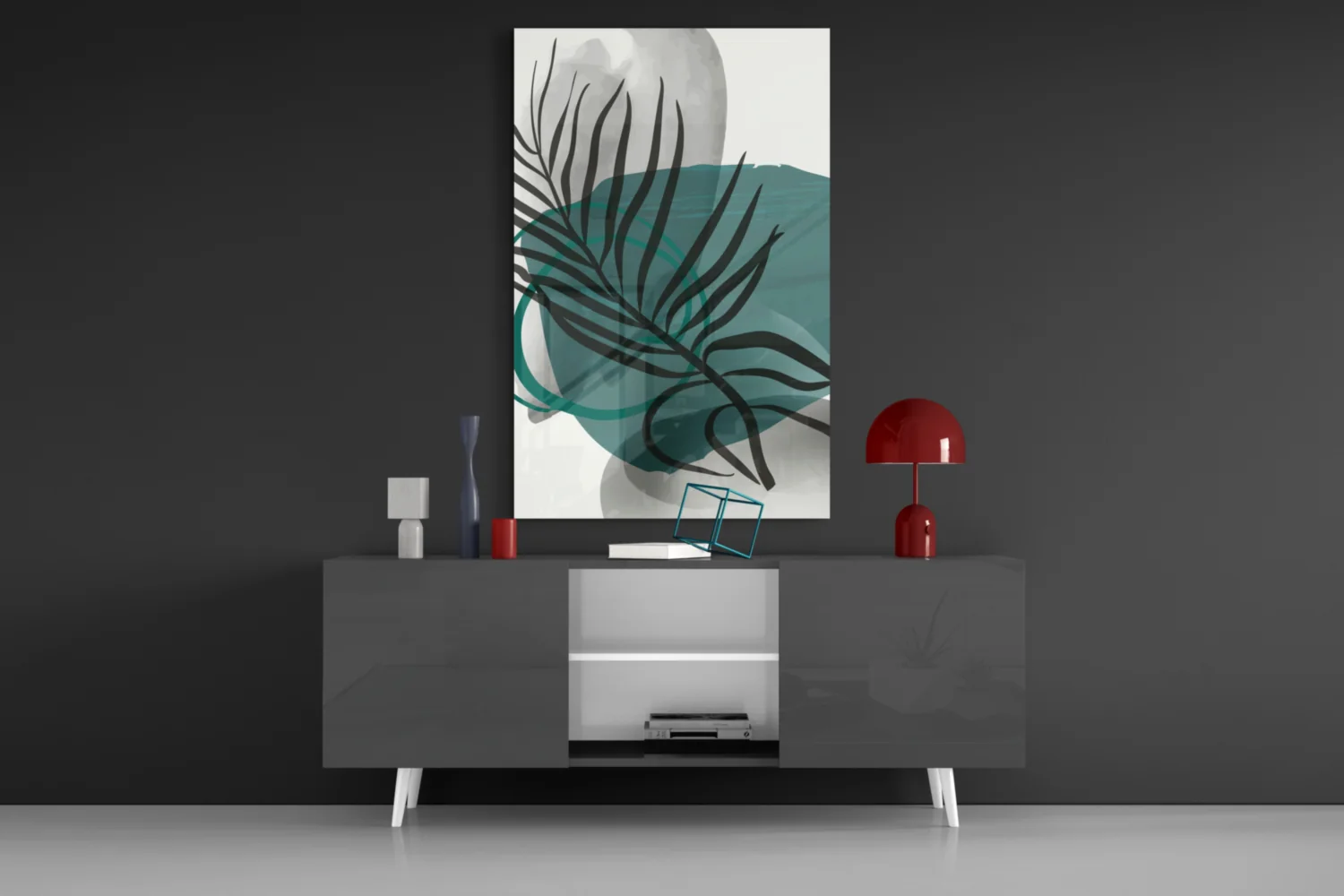 Autumn Green Glass Wall Art - Image 9