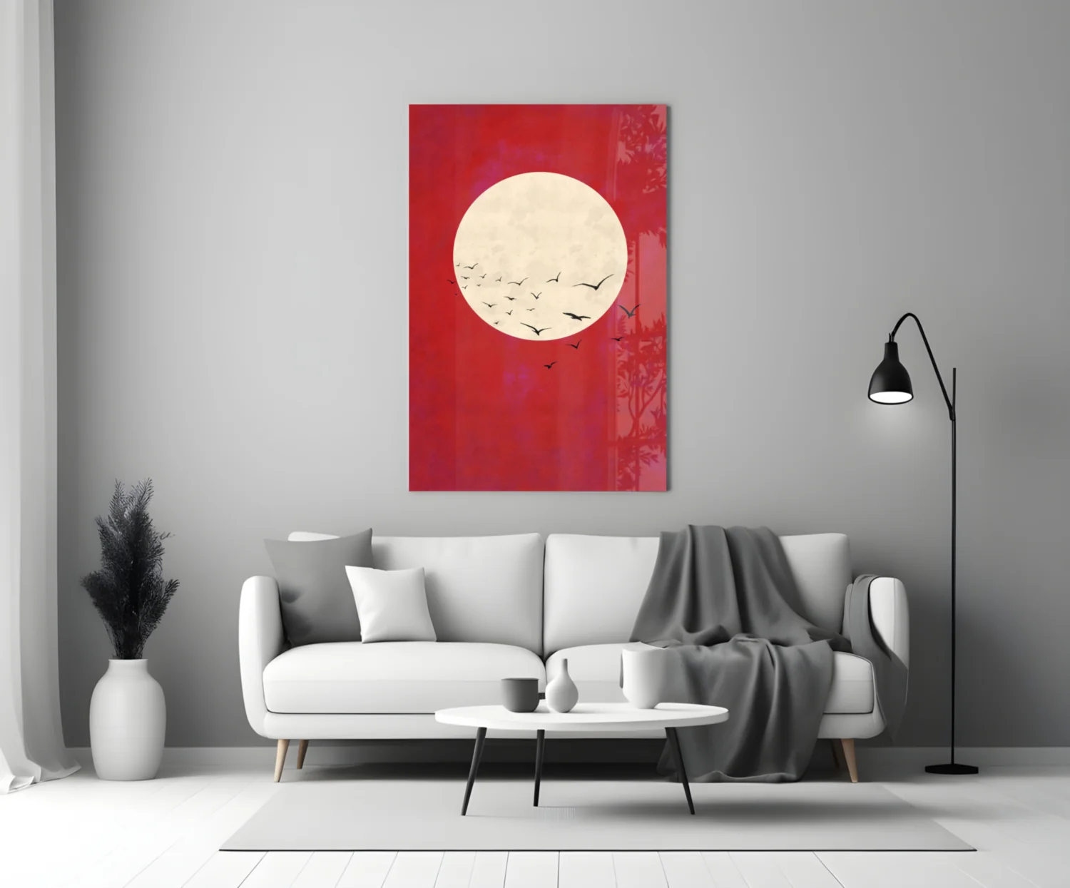 Fly from the Moon Glass Wall Art - Image 4