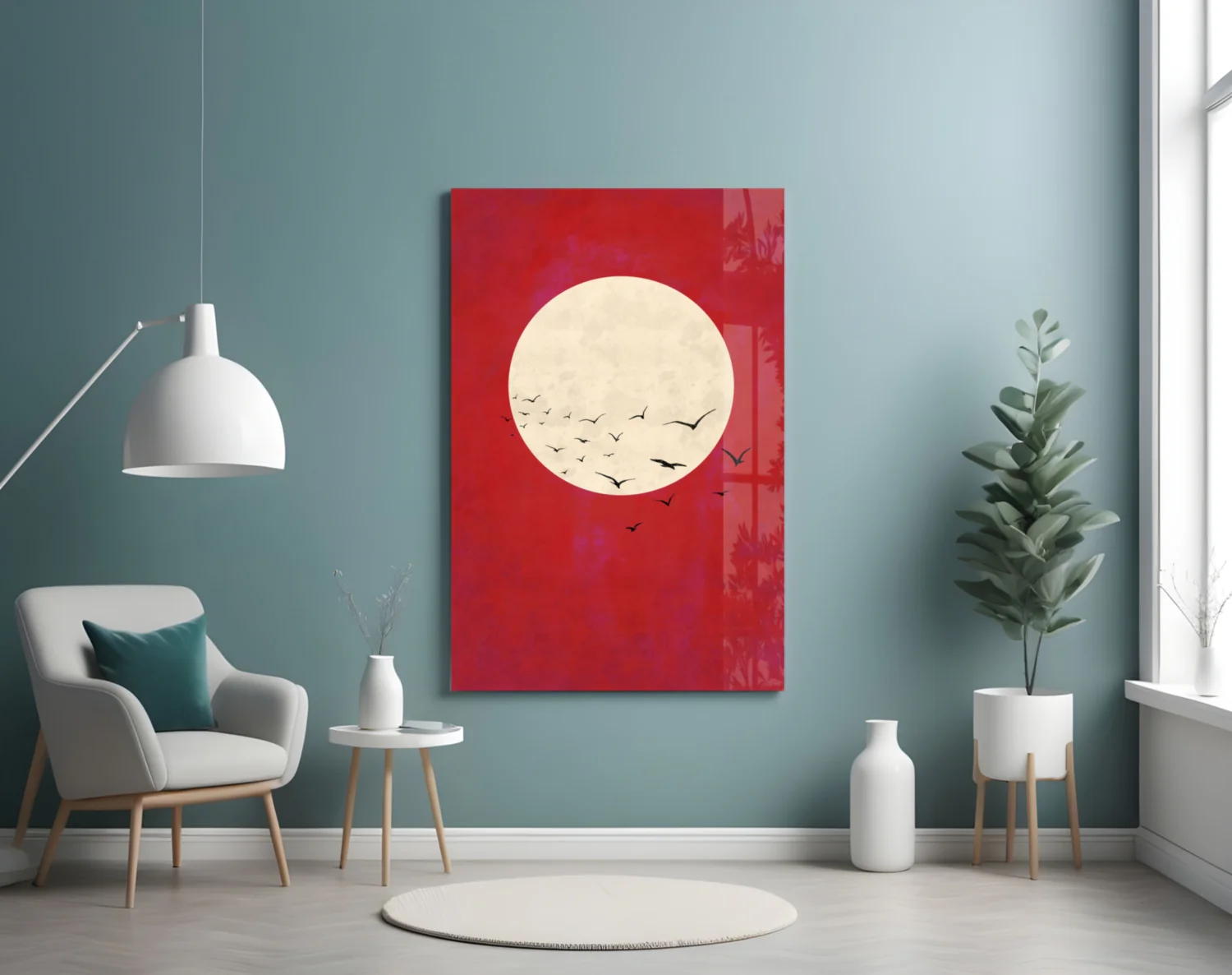Fly from the Moon Glass Wall Art - Image 5