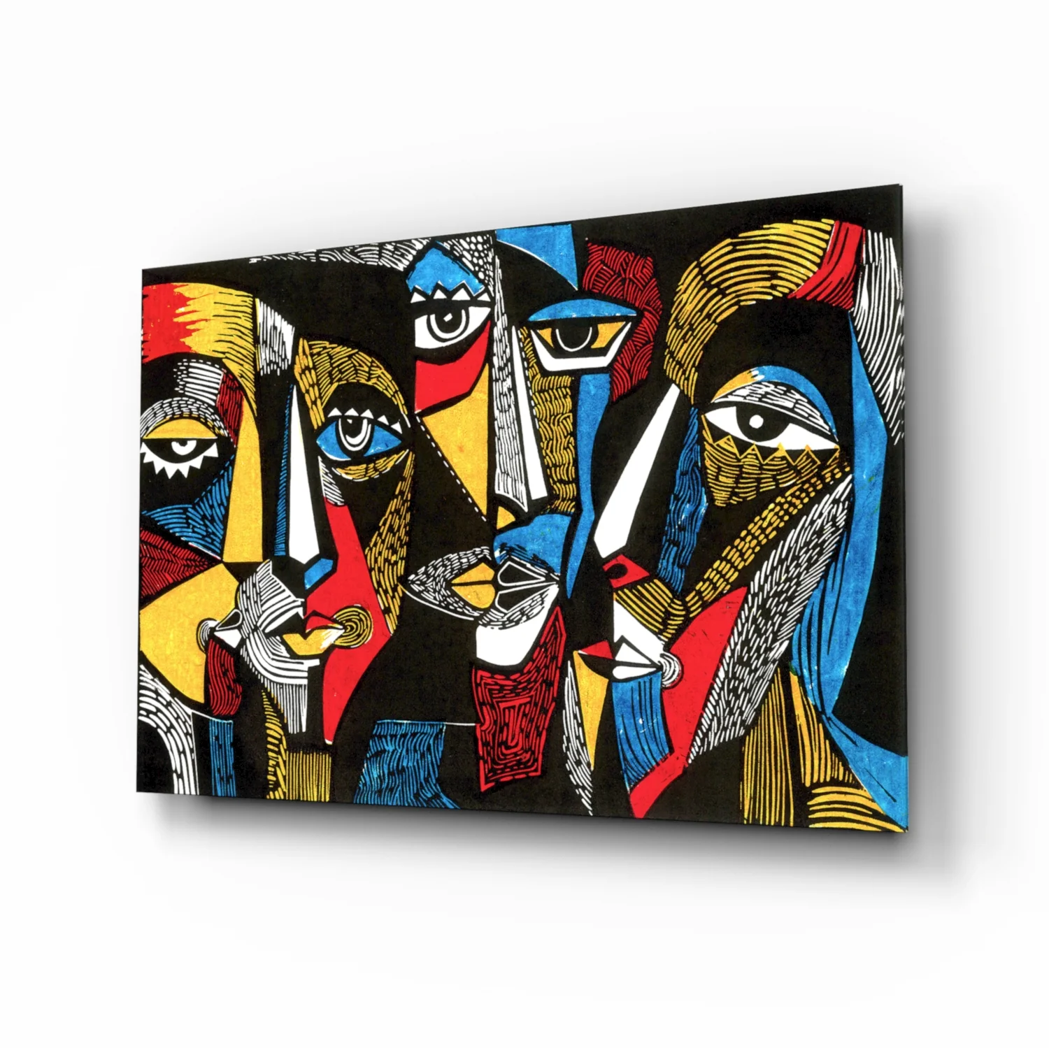 Faces Glass Wall Art - Image 2