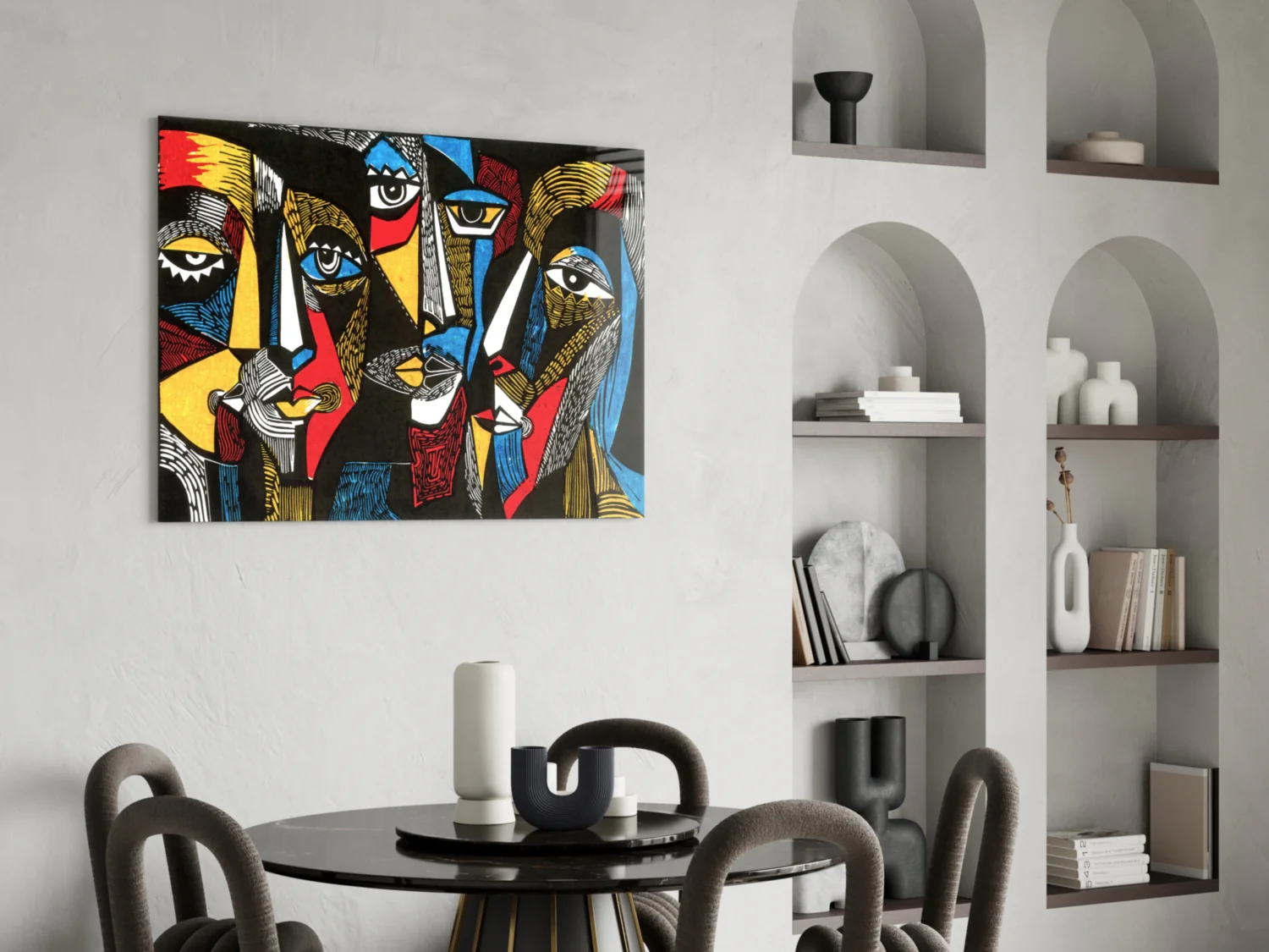 Faces Glass Wall Art - Image 6