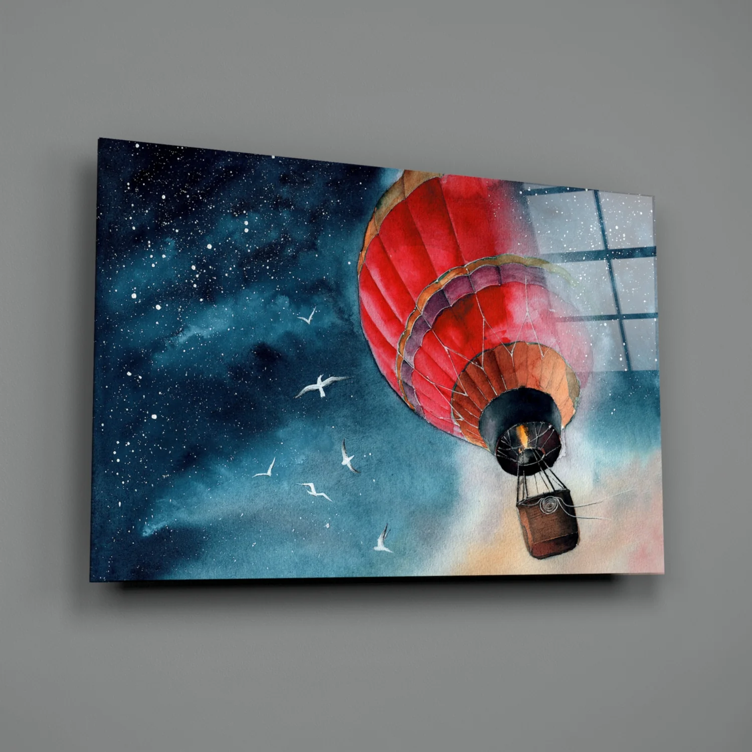 Baloon to the Moon Glass Wall Art - Image 3