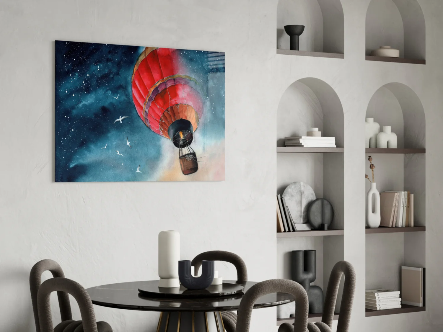 Baloon to the Moon Glass Wall Art - Image 6