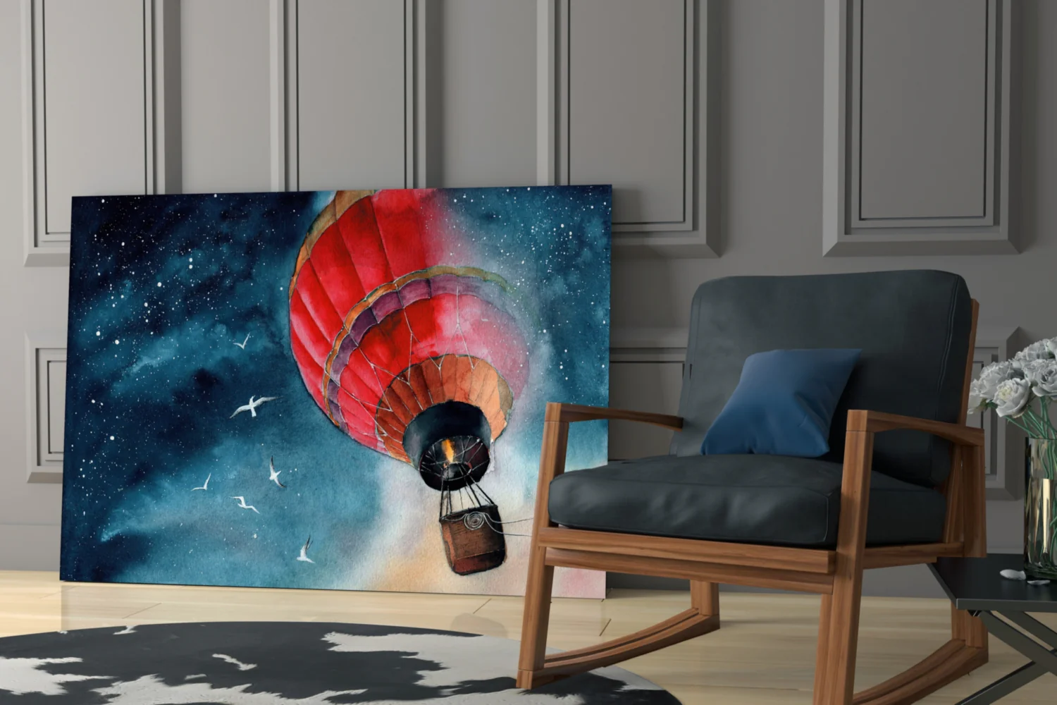 Baloon to the Moon Glass Wall Art - Image 7