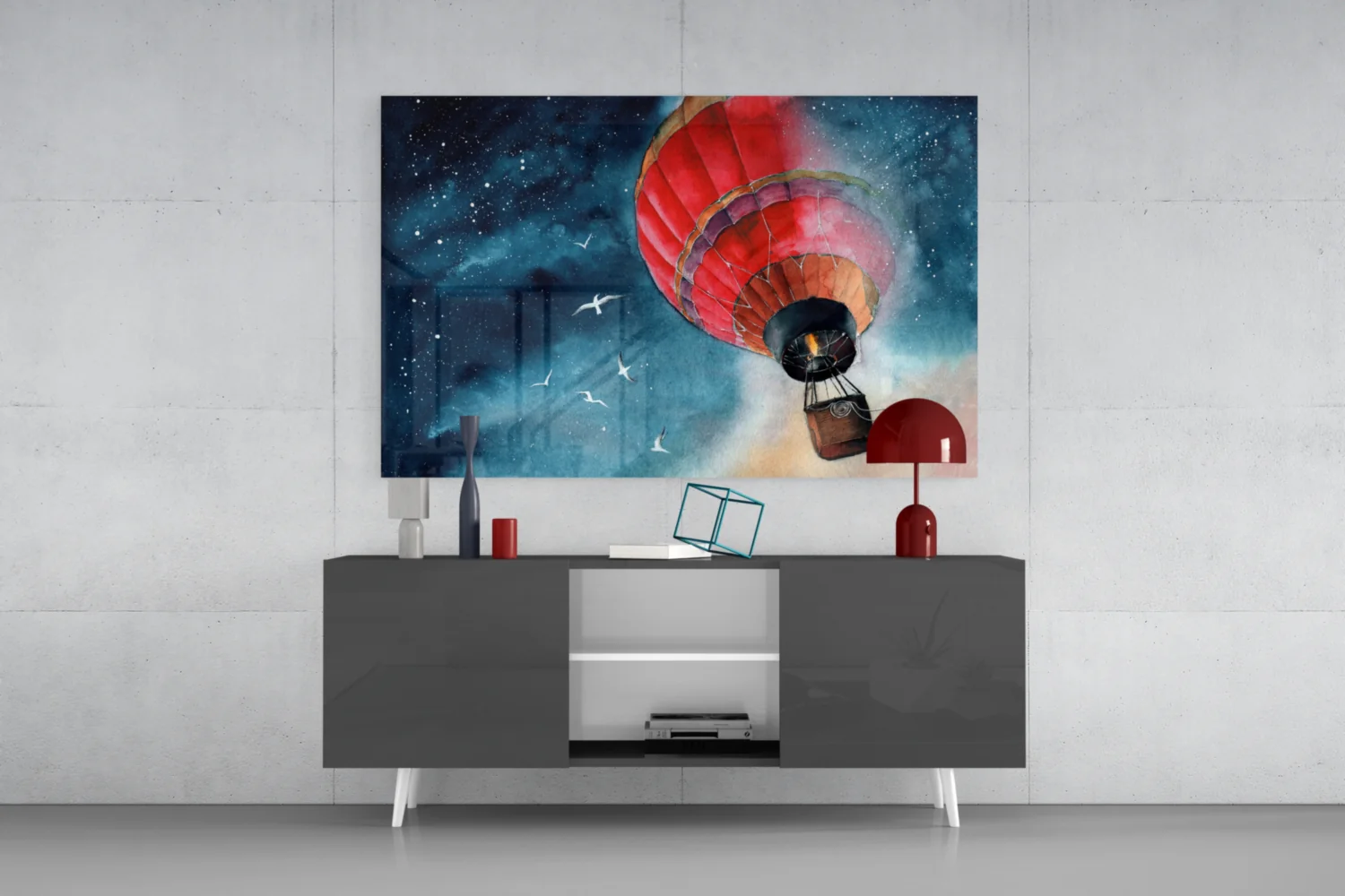 Baloon to the Moon Glass Wall Art - Image 9