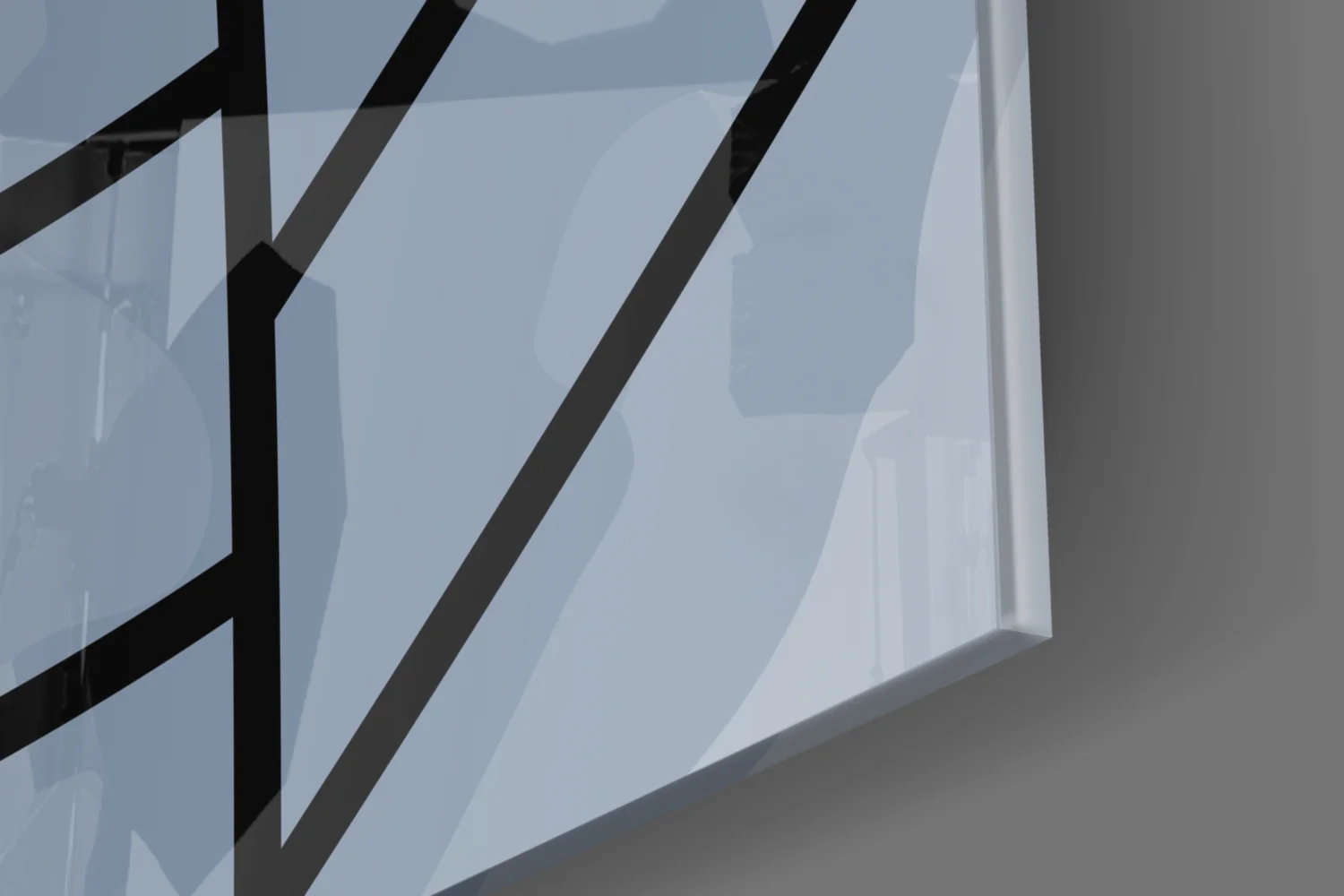 Lines of Leaf Glass Wall Art - Image 8