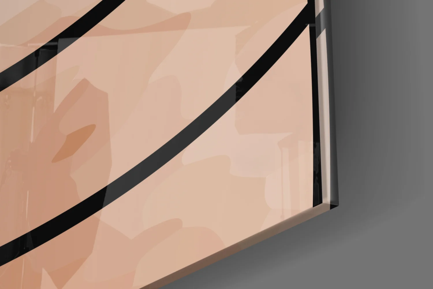 Lines of Leaf Glass Wall Art - Image 8