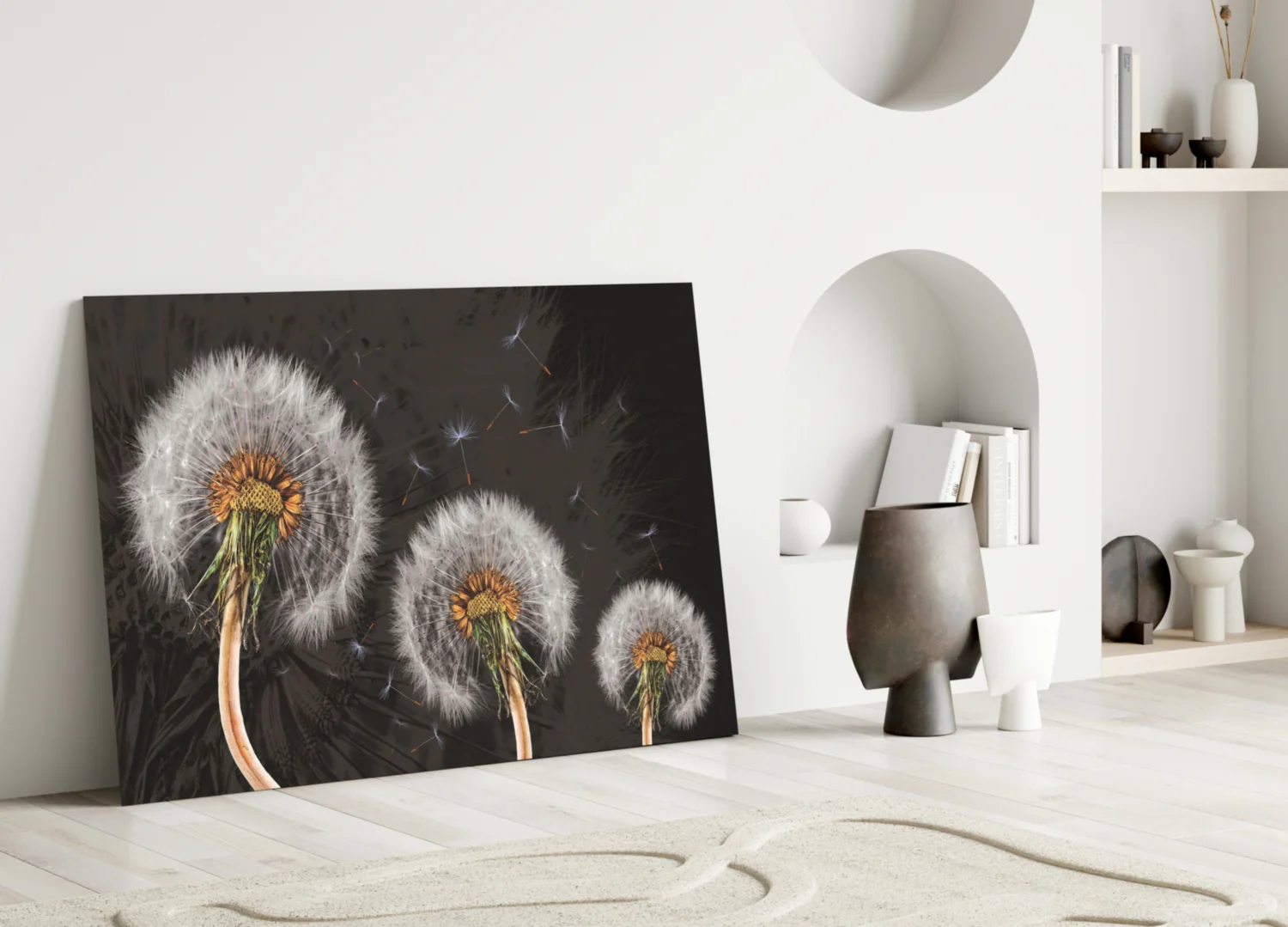 Dandelions Glass Wall Art - Image 4