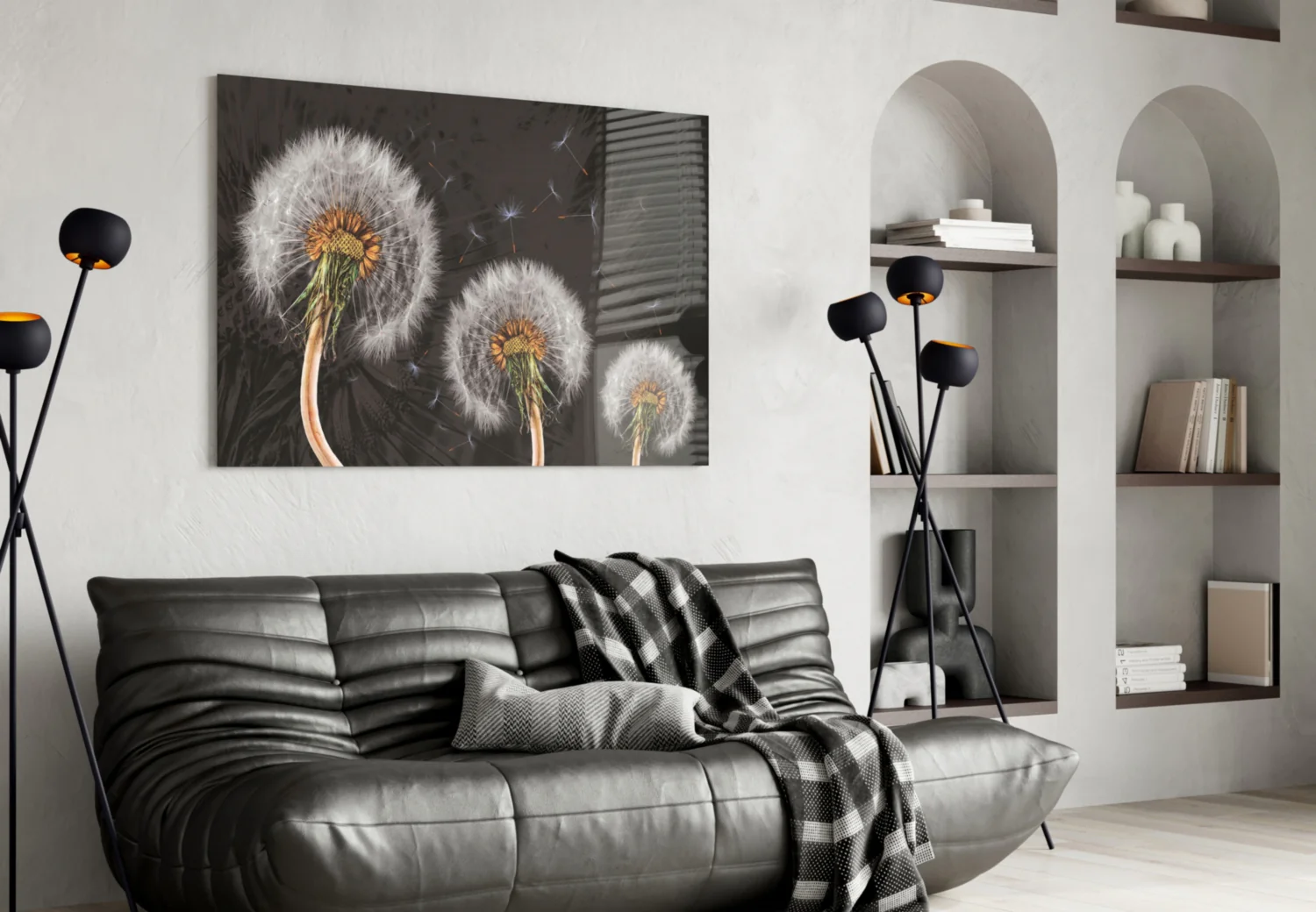 Dandelions Glass Wall Art - Image 5