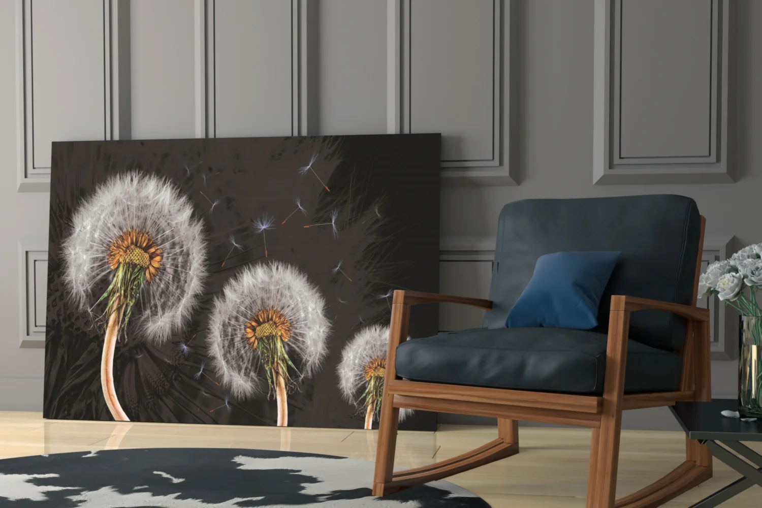 Dandelions Glass Wall Art - Image 7