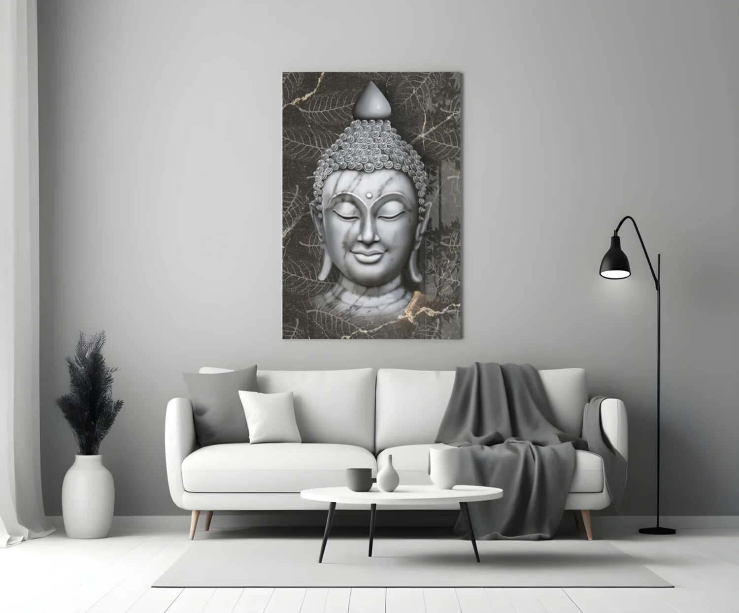 Buddha Glass Wall Art - Image 4