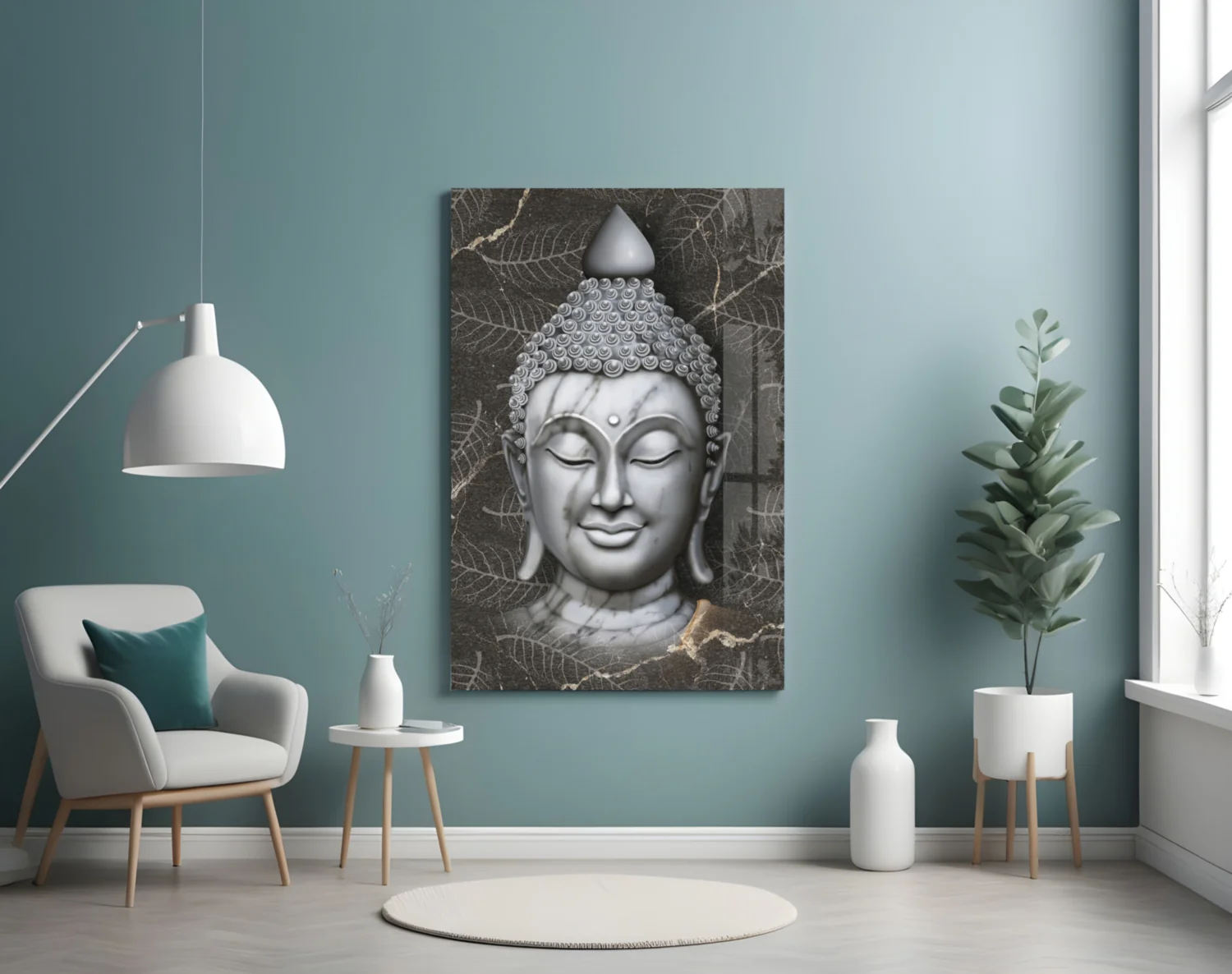 Buddha Glass Wall Art - Image 5