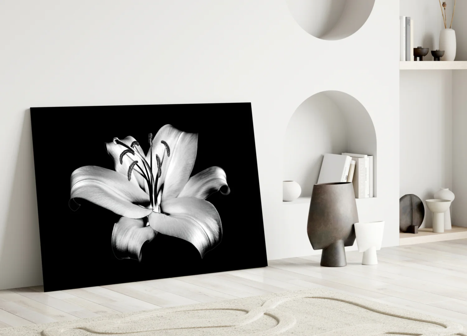 Lilies Glass Wall Art - Image 4