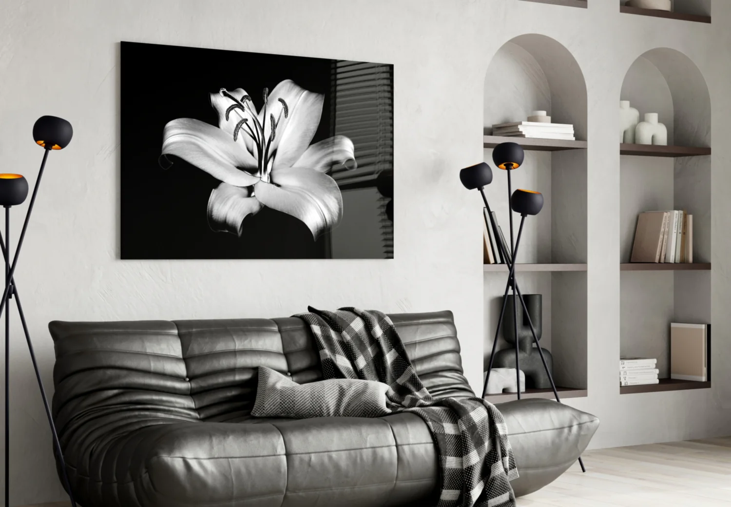 Lilies Glass Wall Art - Image 5