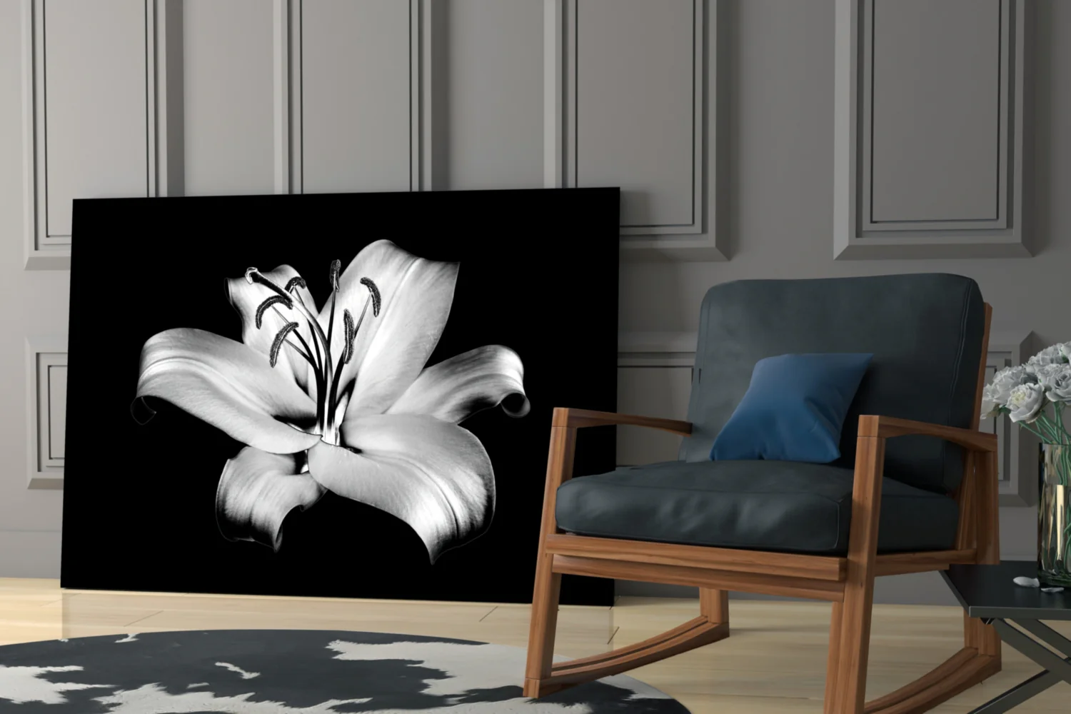 Lilies Glass Wall Art - Image 7