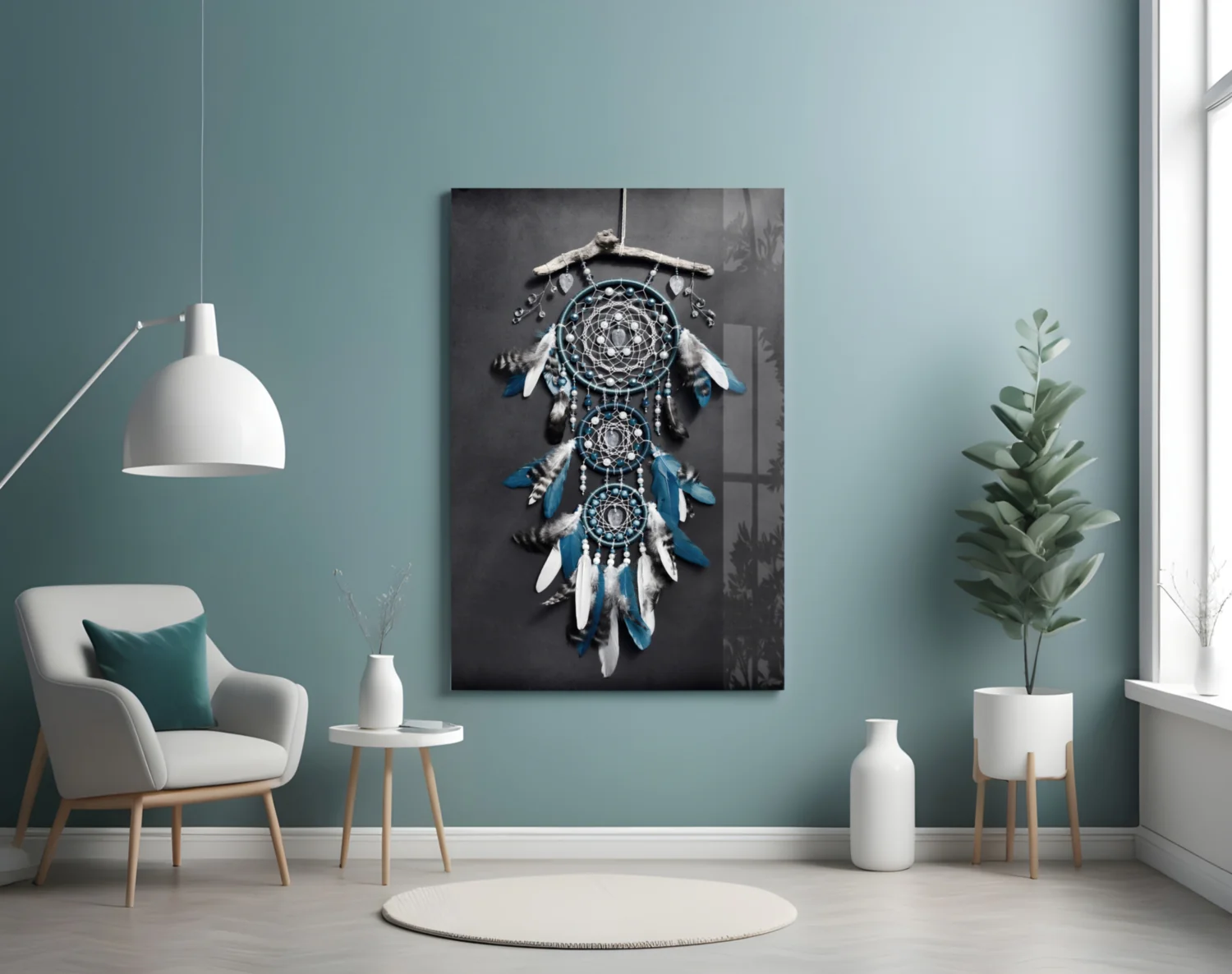 Dreamcatcher Glass Wall Art - Image 5