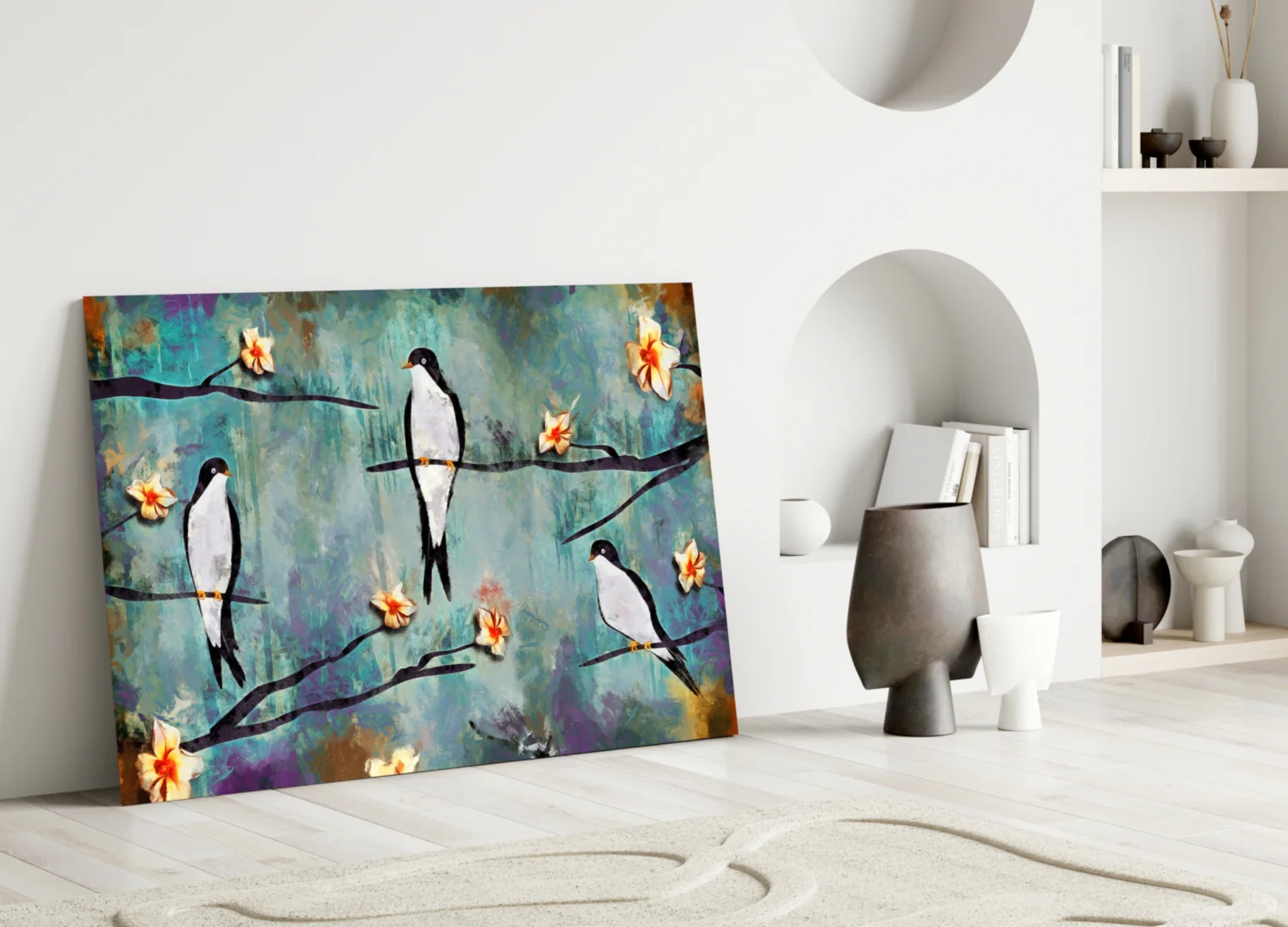 Birds of a Dream Glass Wall Art - Image 4