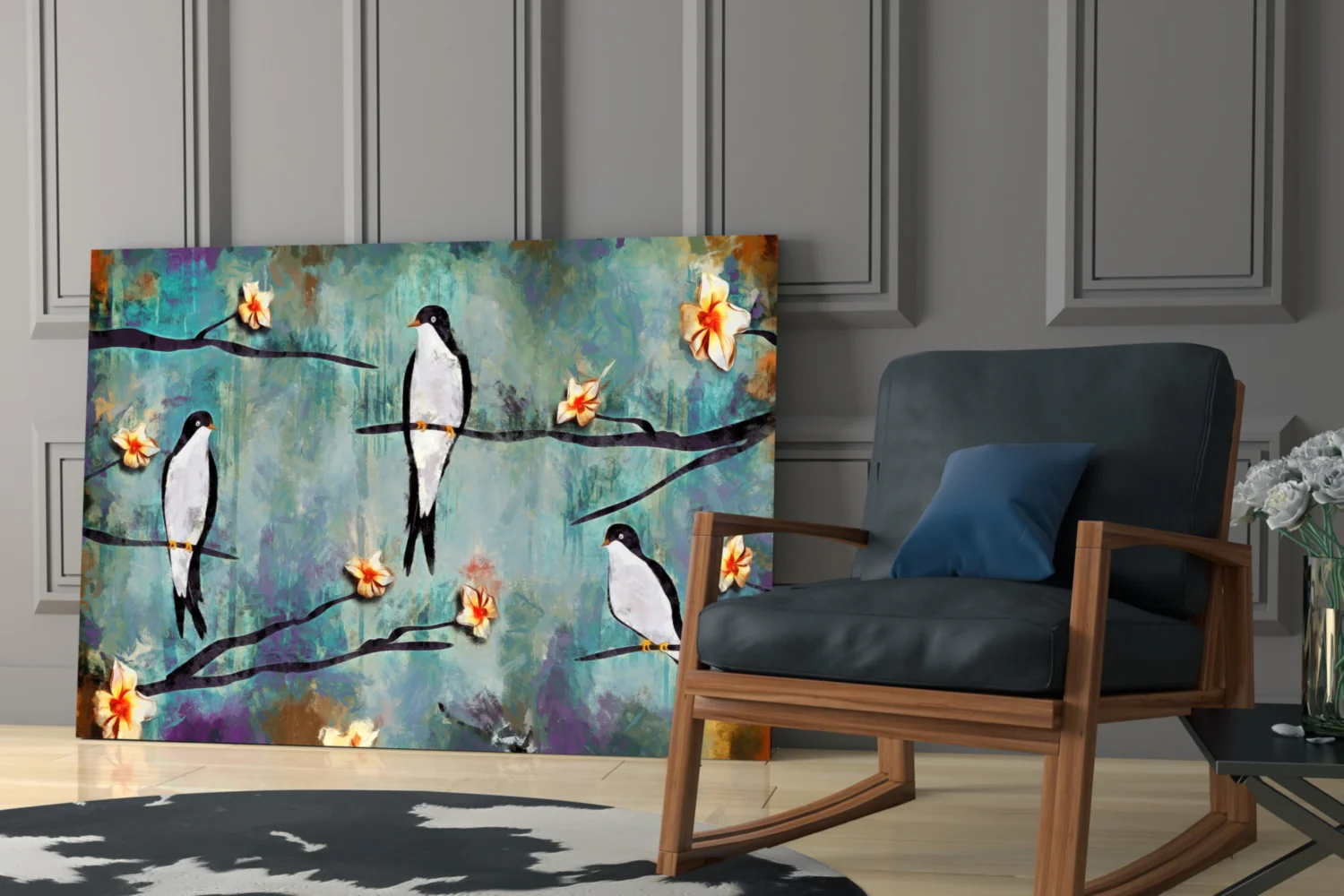Birds of a Dream Glass Wall Art - Image 7