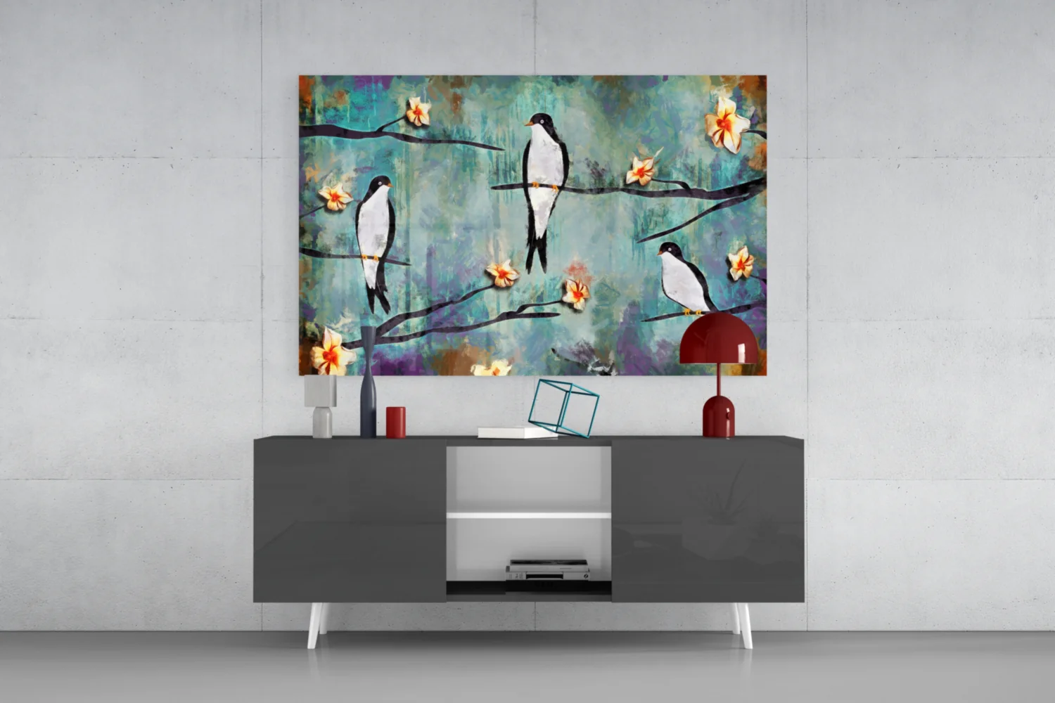 Birds of a Dream Glass Wall Art - Image 9