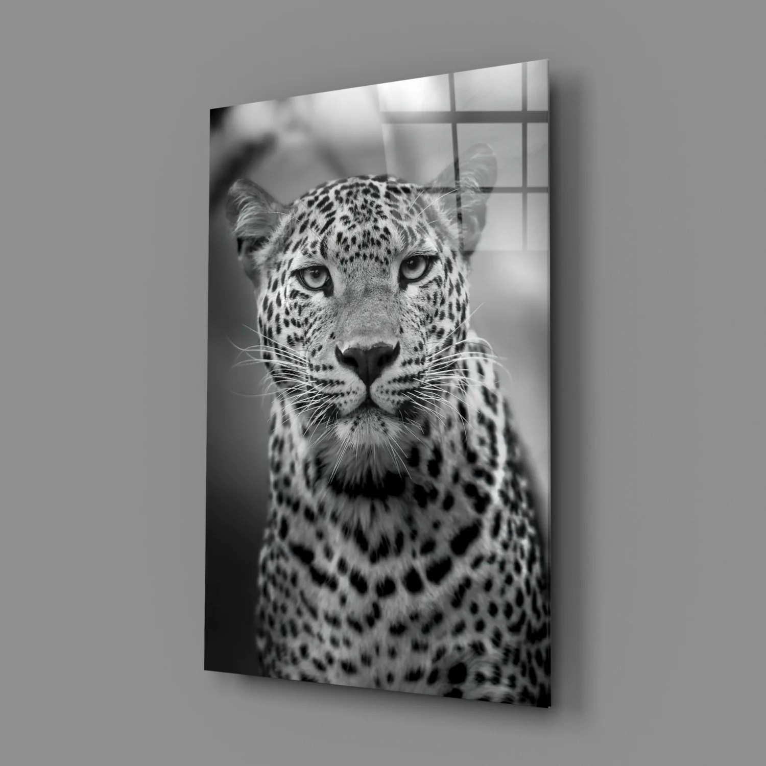 Leopard Glass Wall Art - Image 3